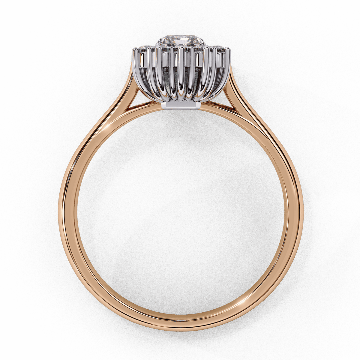 0.5 Carat Emerald Timeless Solitaire Ring in Moissanite | House of Estara