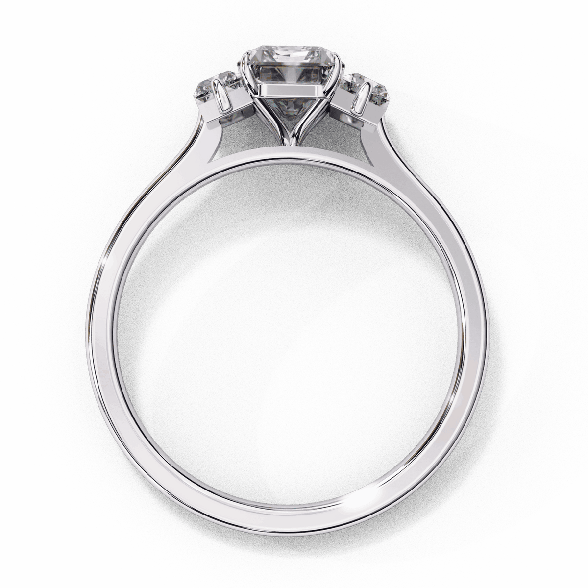 1.5 Carat Emerald Timeless Bond Solitaire Ring in Moissanite | House of Estara