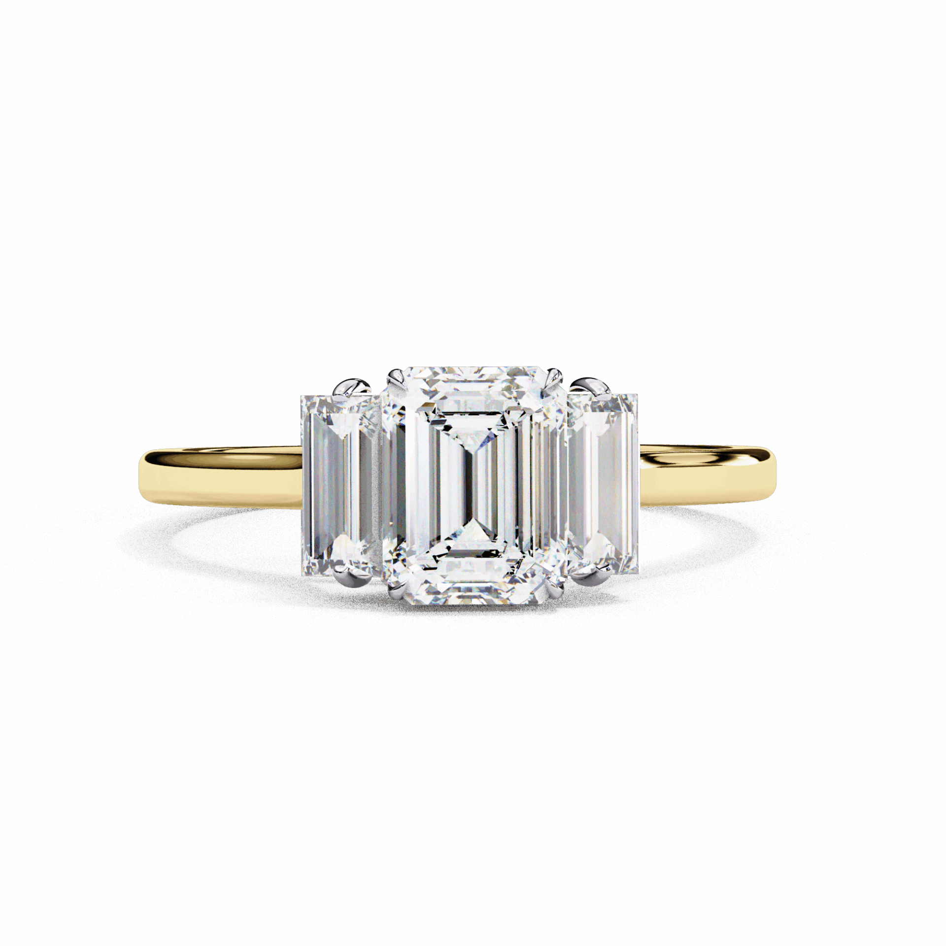1.5 Carat Emerald Timeless Bond Solitaire Ring in Moissanite | House of Estara