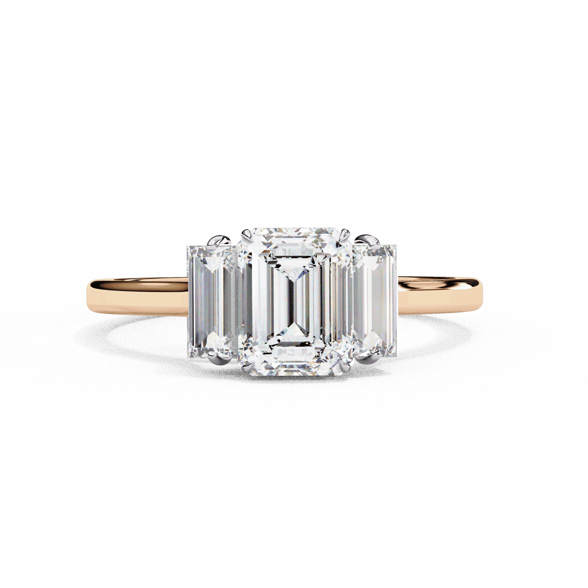 1.5 Carat Emerald Timeless Bond Solitaire Ring in Moissanite | House of Estara