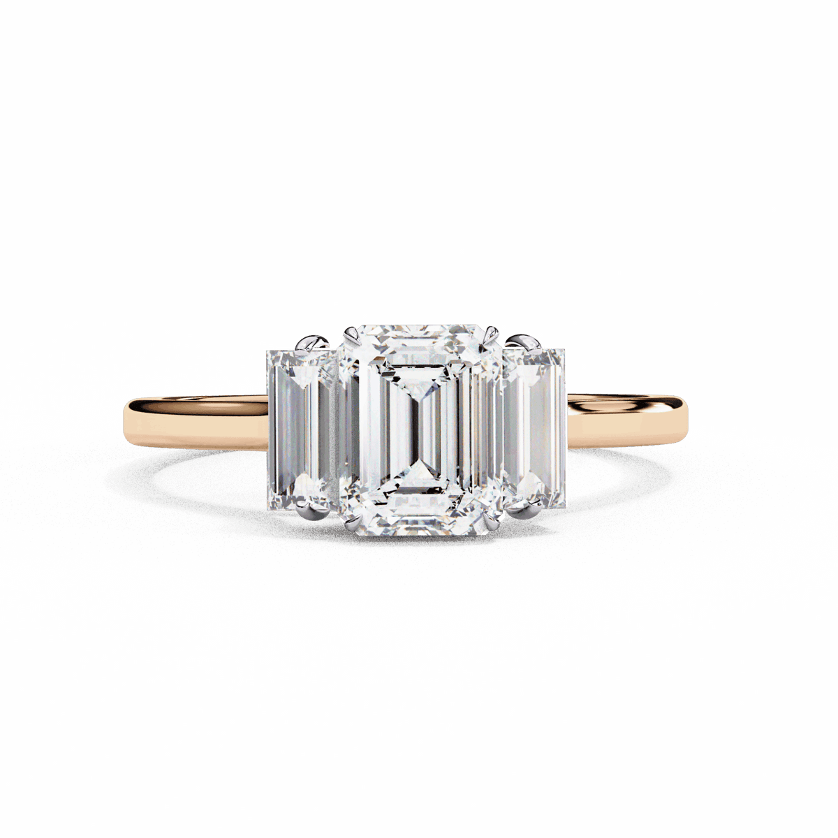 1.5 Carat Emerald Timeless Bond Solitaire Ring in Moissanite | House of Estara