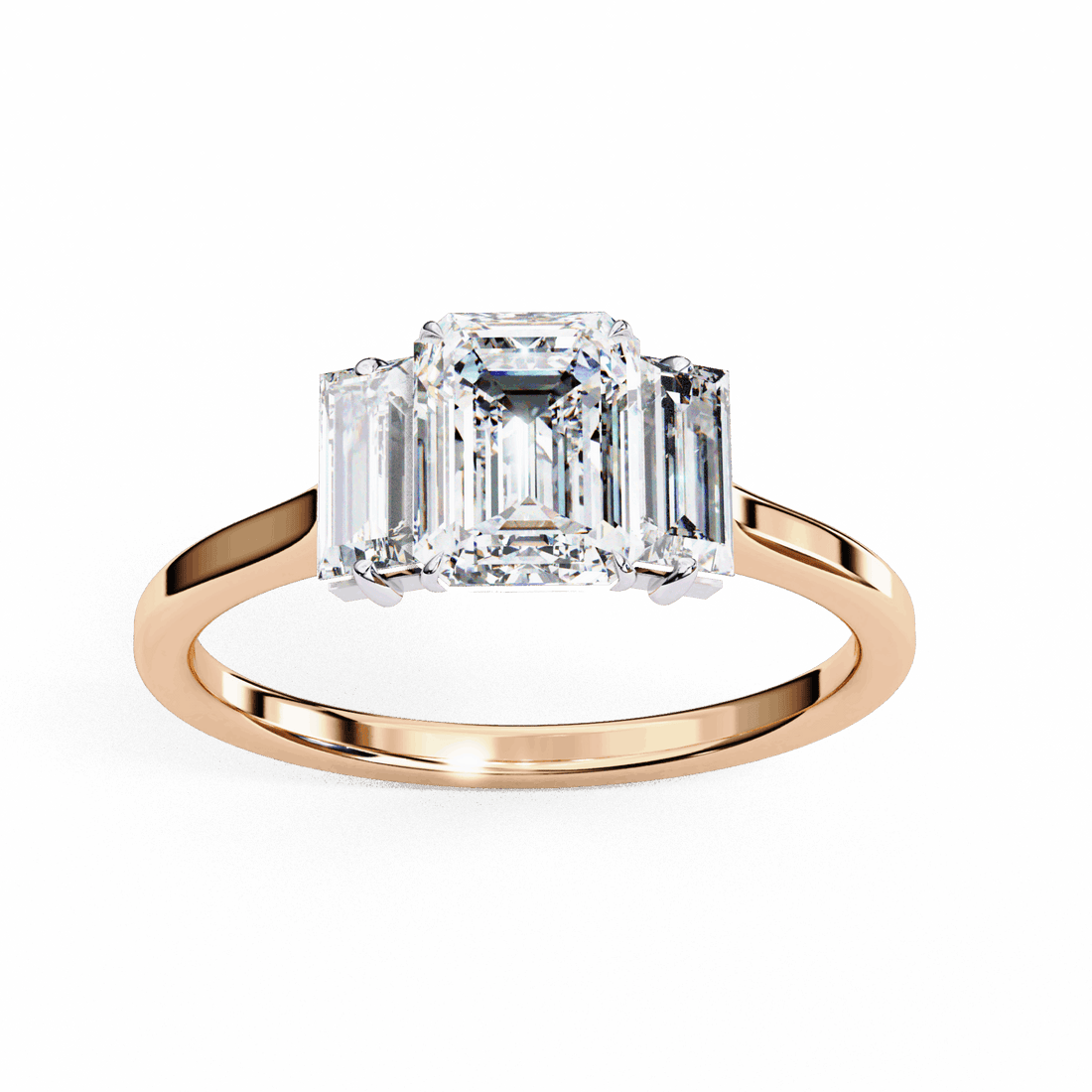 1.5 Carat Emerald Timeless Bond Solitaire Ring in Moissanite | House of Estara