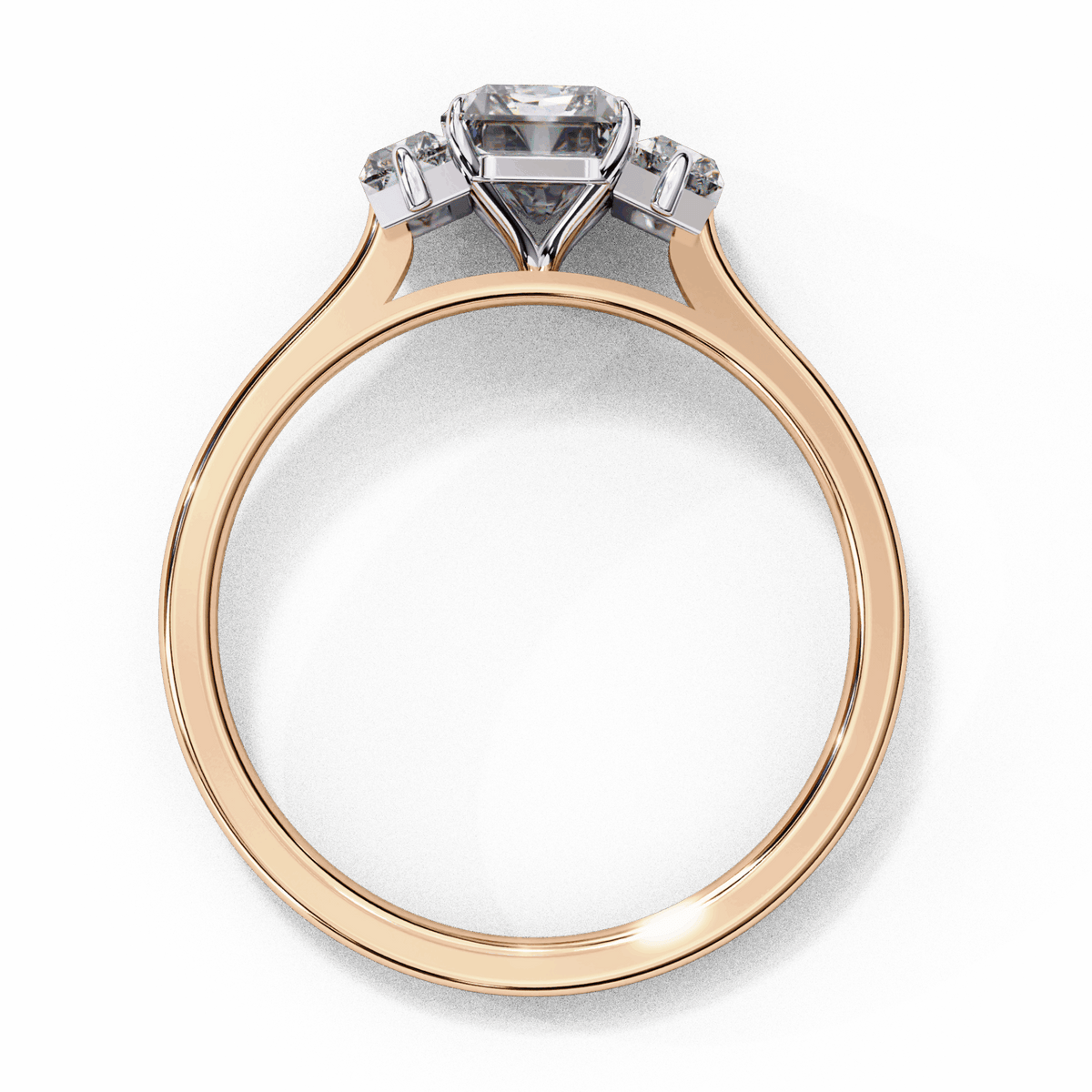 1.5 Carat Emerald Timeless Bond Solitaire Ring in Moissanite | House of Estara