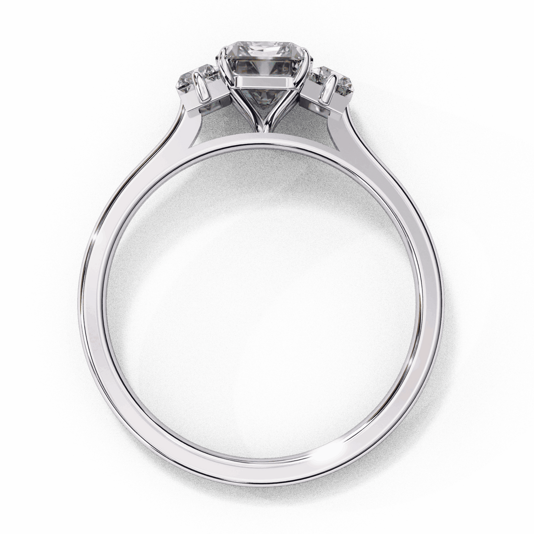 1.75 Carat Radiant Timeless Bond Solitaire Ring in Moissanite | House of Estara