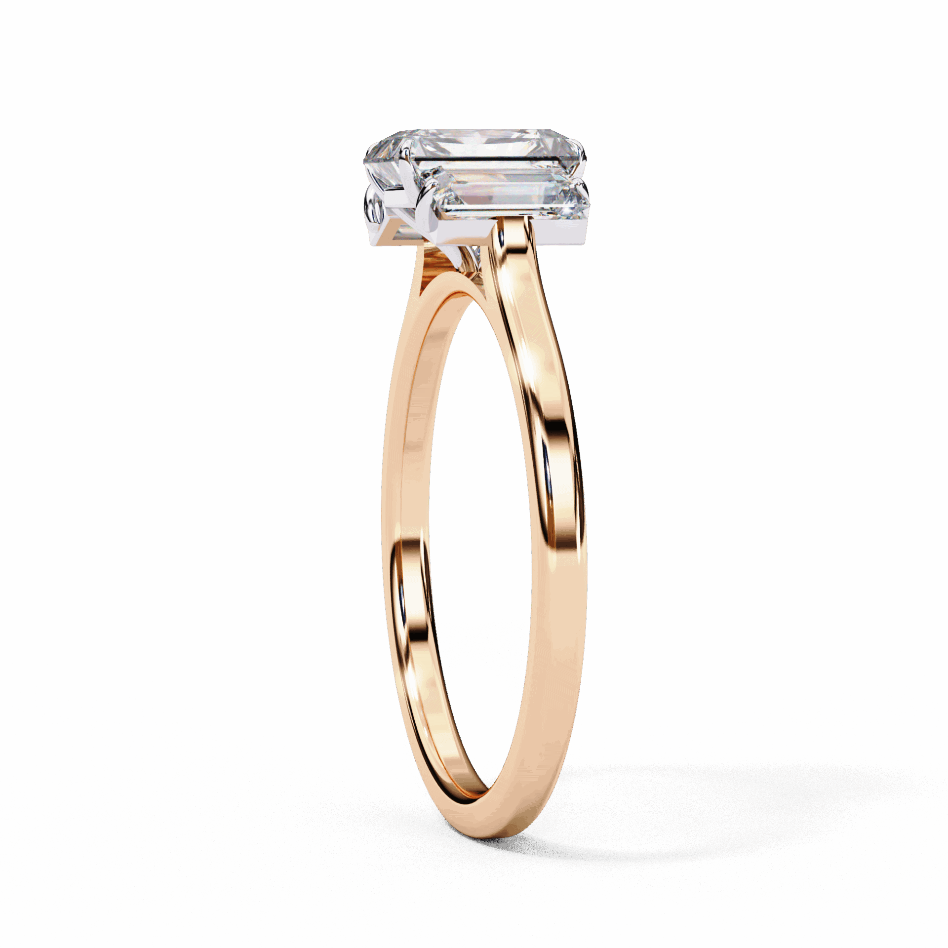 1.75 Carat Radiant Timeless Bond Solitaire Ring in Moissanite | House of Estara