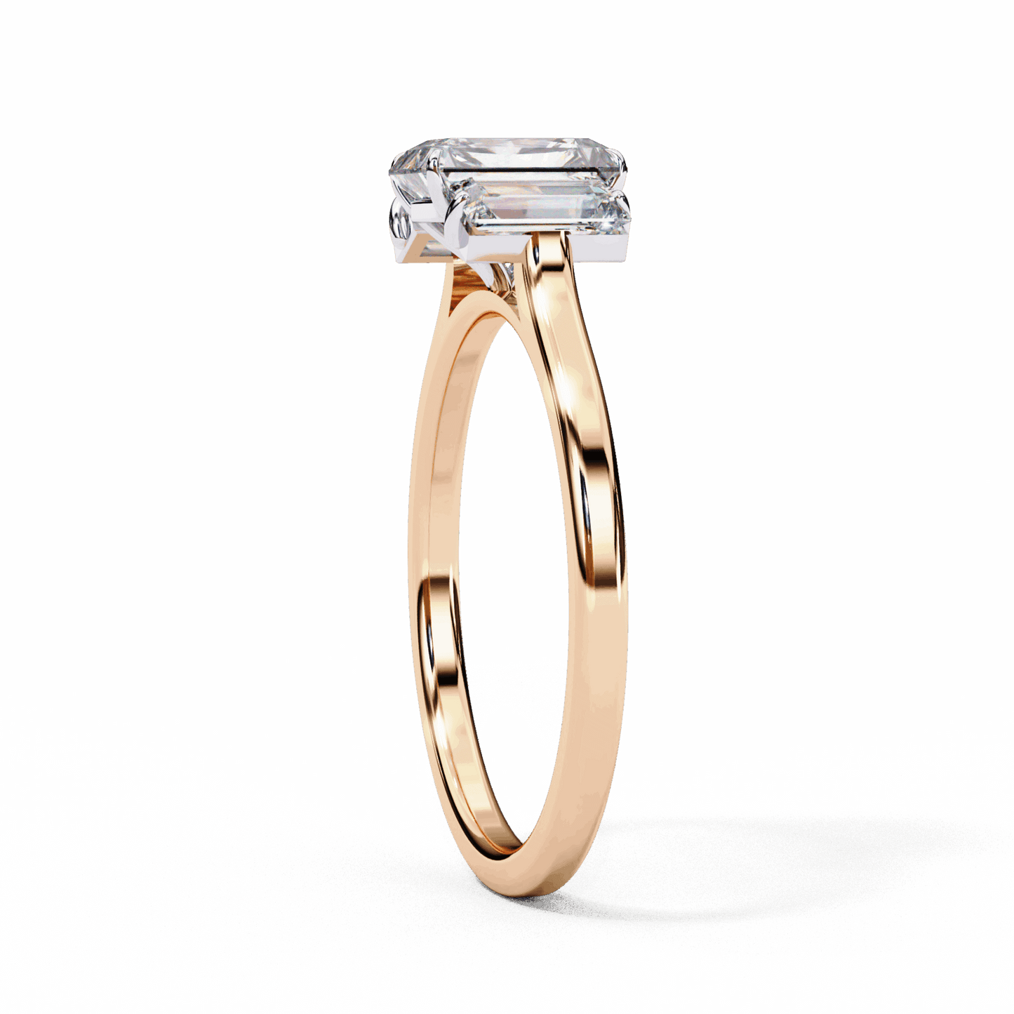 1.75 Carat Radiant Timeless Bond Solitaire Ring in Moissanite | House of Estara