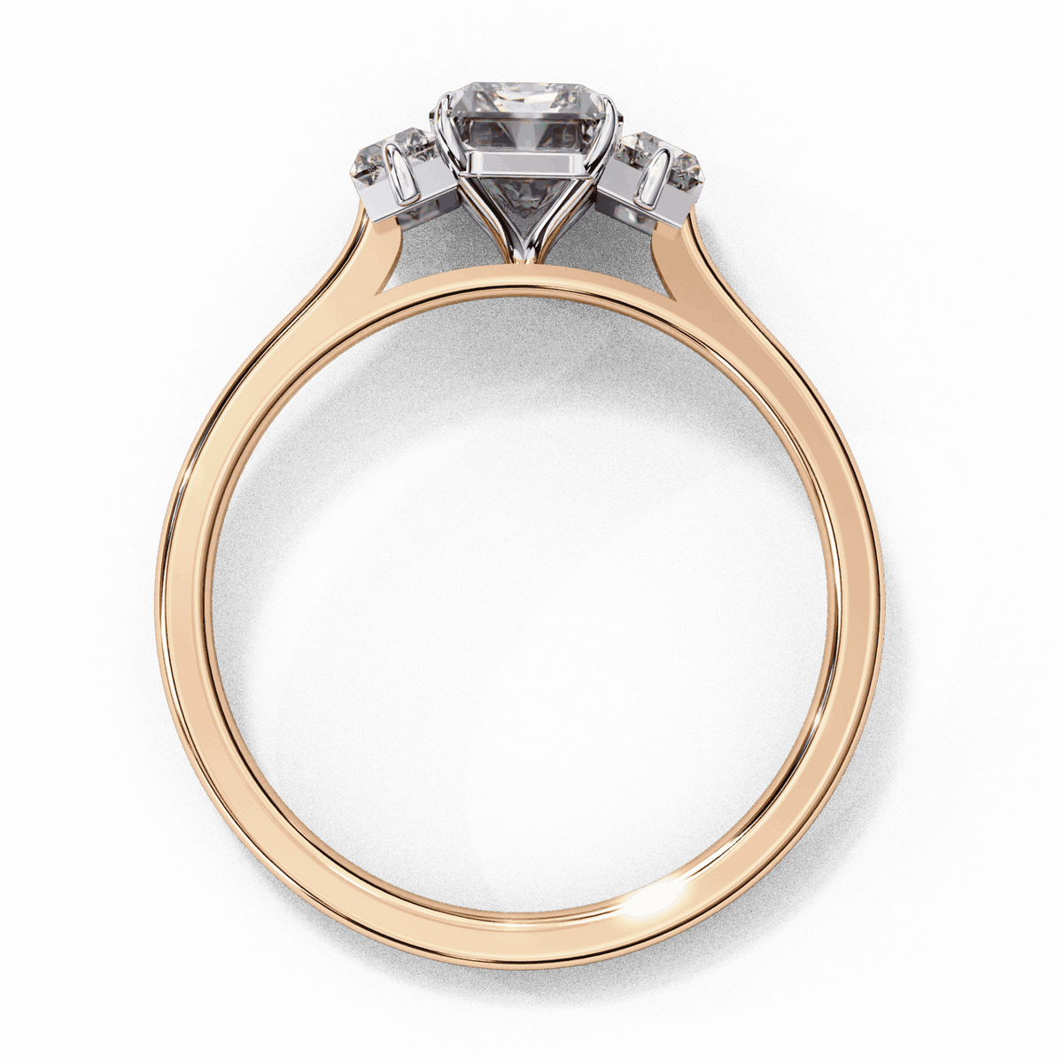 1.75 Carat Radiant Timeless Bond Solitaire Ring in Moissanite | House of Estara