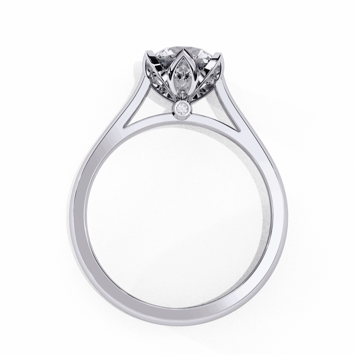 1.5 Carat Round Classic Solitaire Band in Moissanite | House of Estara