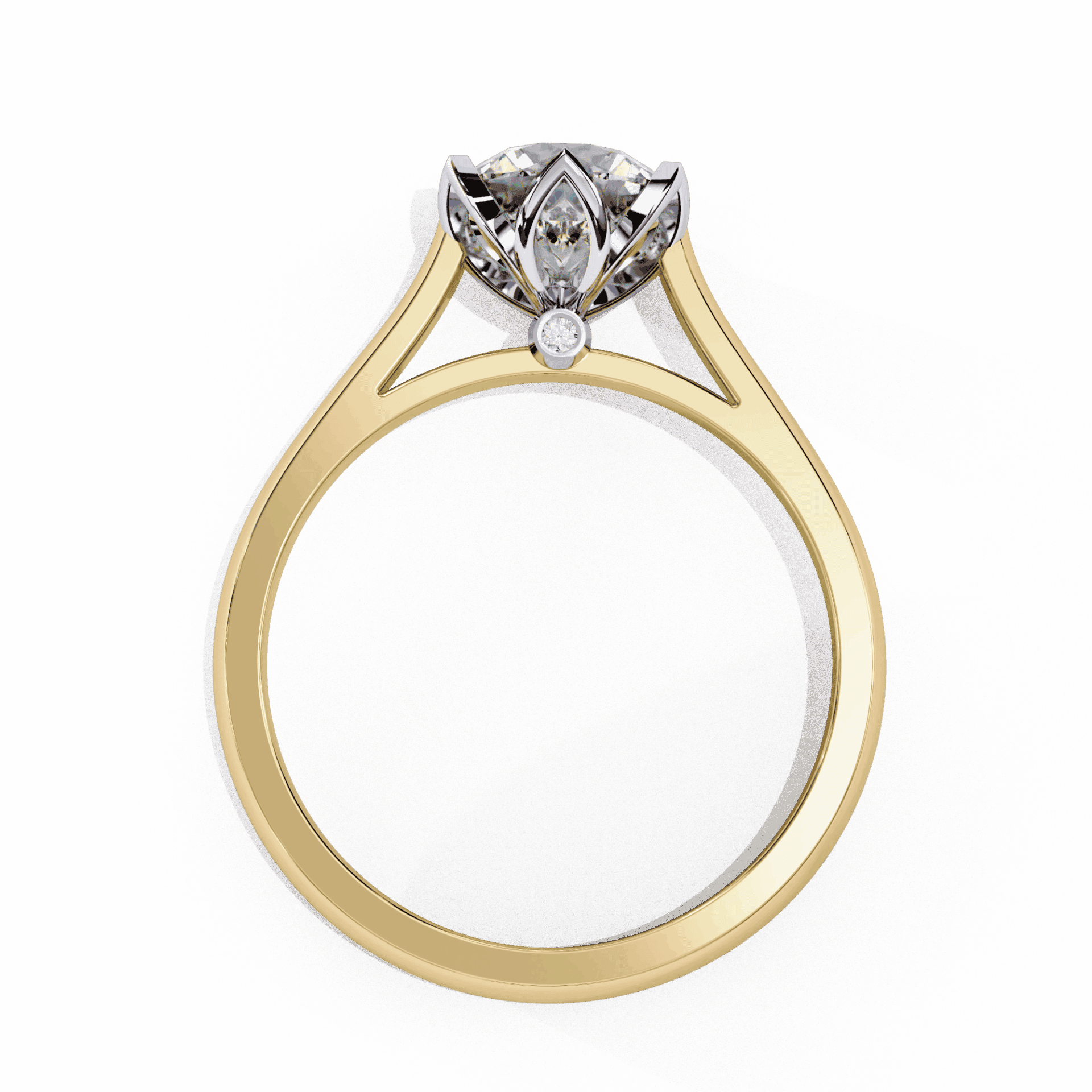 1.5 Carat Round Classic Solitaire Band in Moissanite | House of Estara