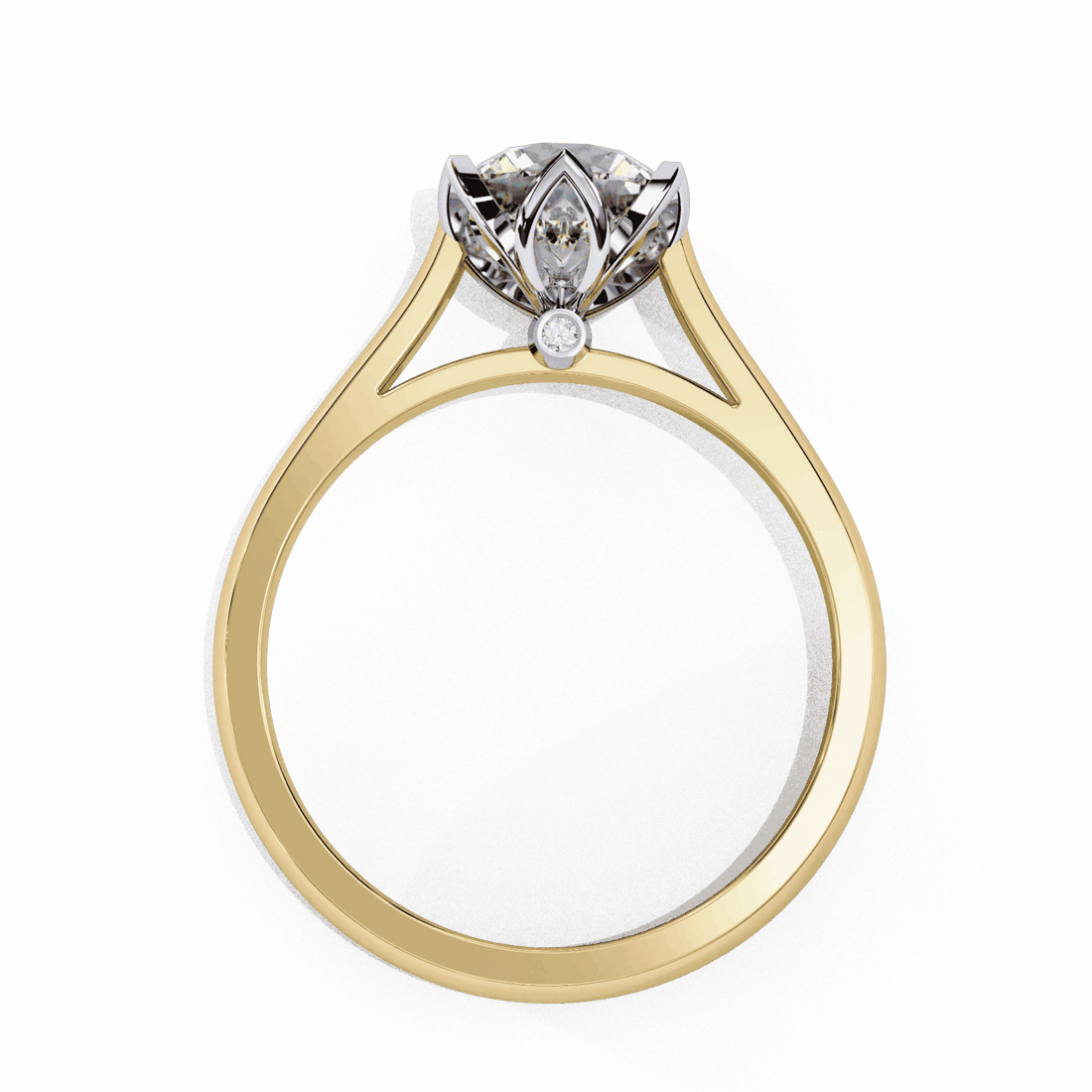 1.5 Carat Round Classic Solitaire Band in Moissanite | House of Estara