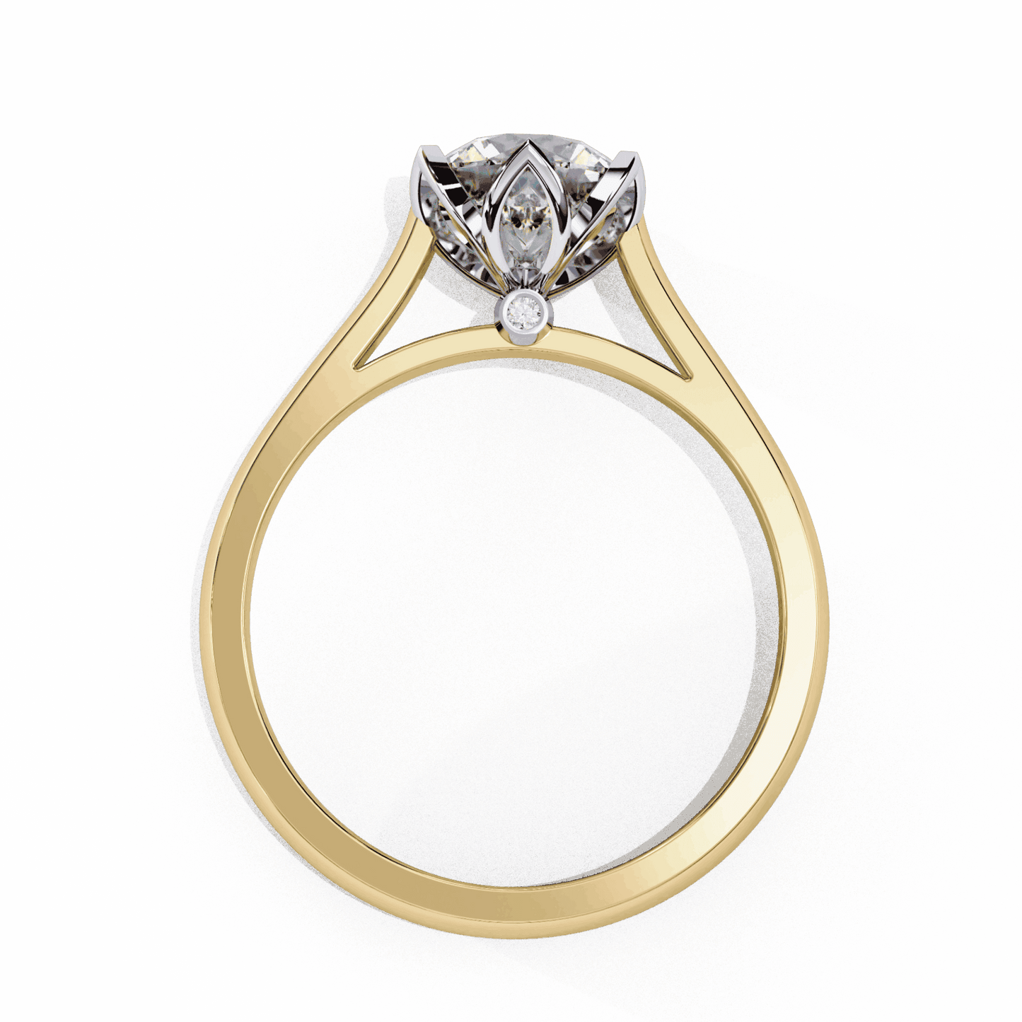 1.5 Carat Round Classic Solitaire Band in Moissanite | House of Estara
