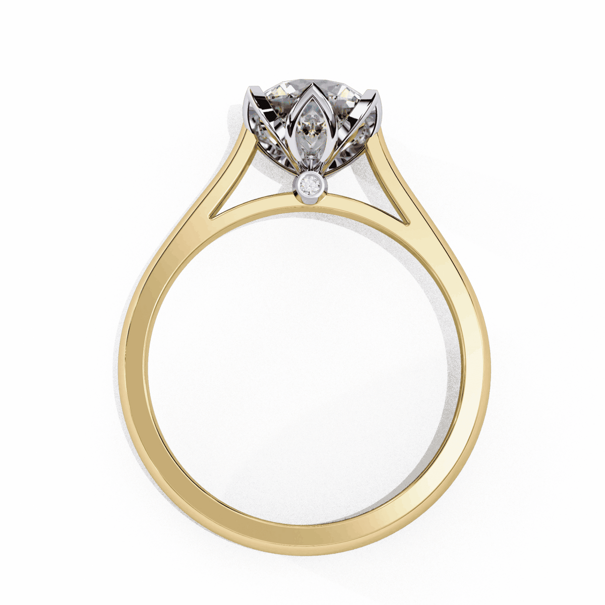 1.5 Carat Round Classic Solitaire Band in Moissanite | House of Estara