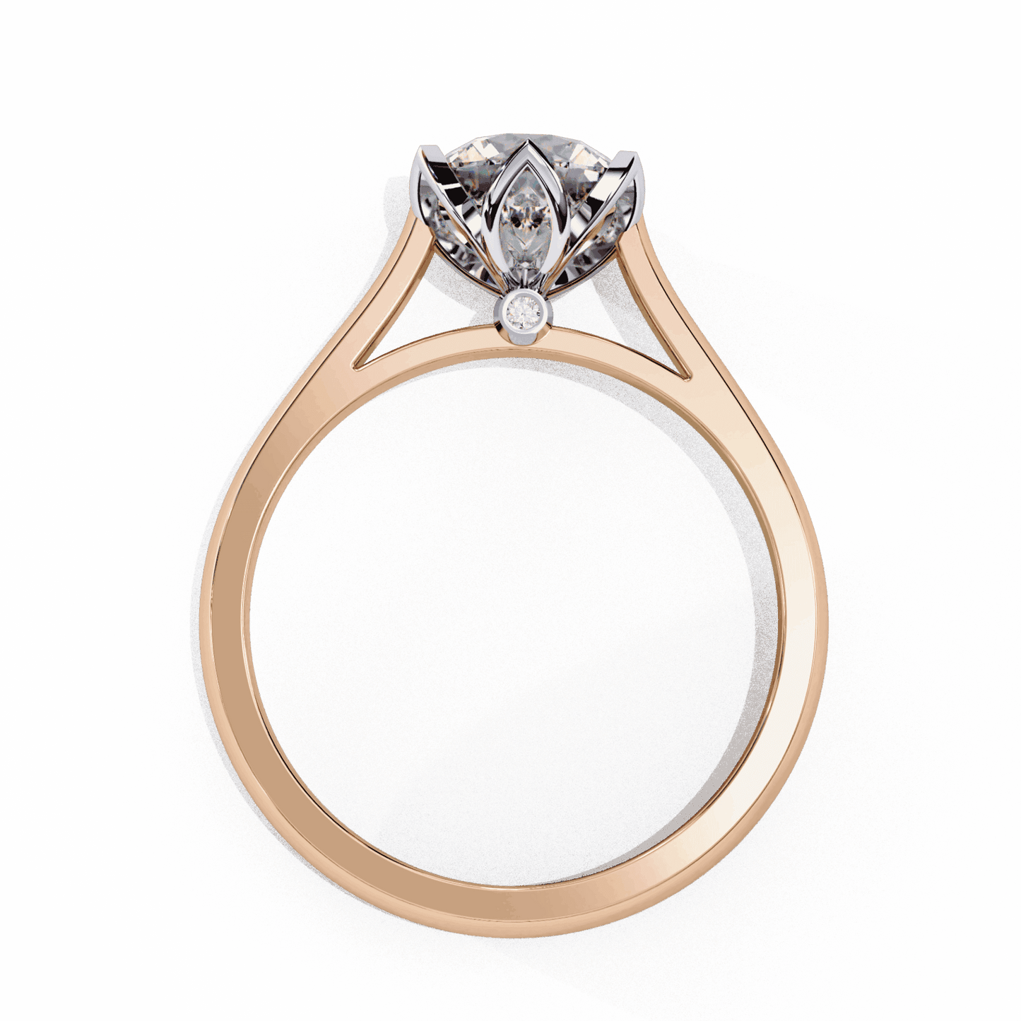 1.5 Carat Round Classic Solitaire Band in Moissanite | House of Estara