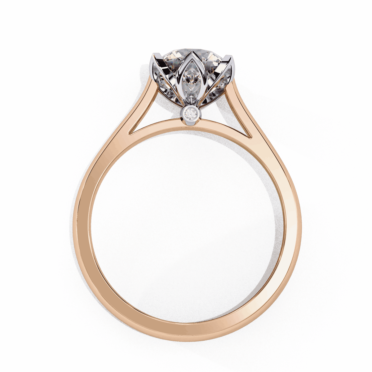 1.5 Carat Round Classic Solitaire Band in Moissanite | House of Estara