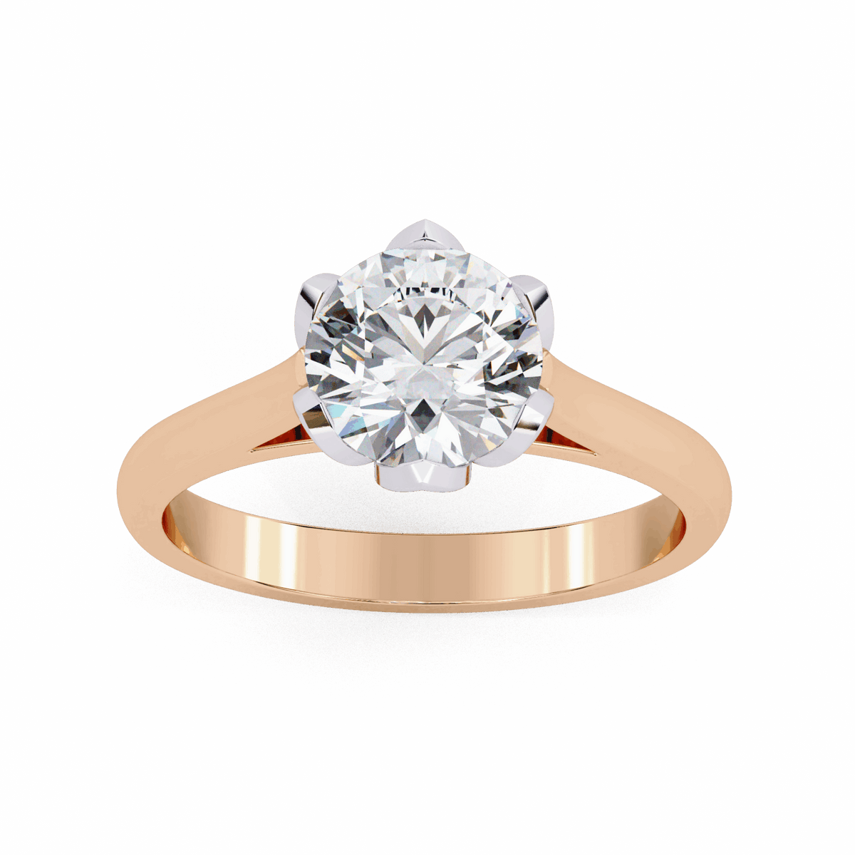 1.5 Carat Round Classic Solitaire Band in Moissanite | House of Estara