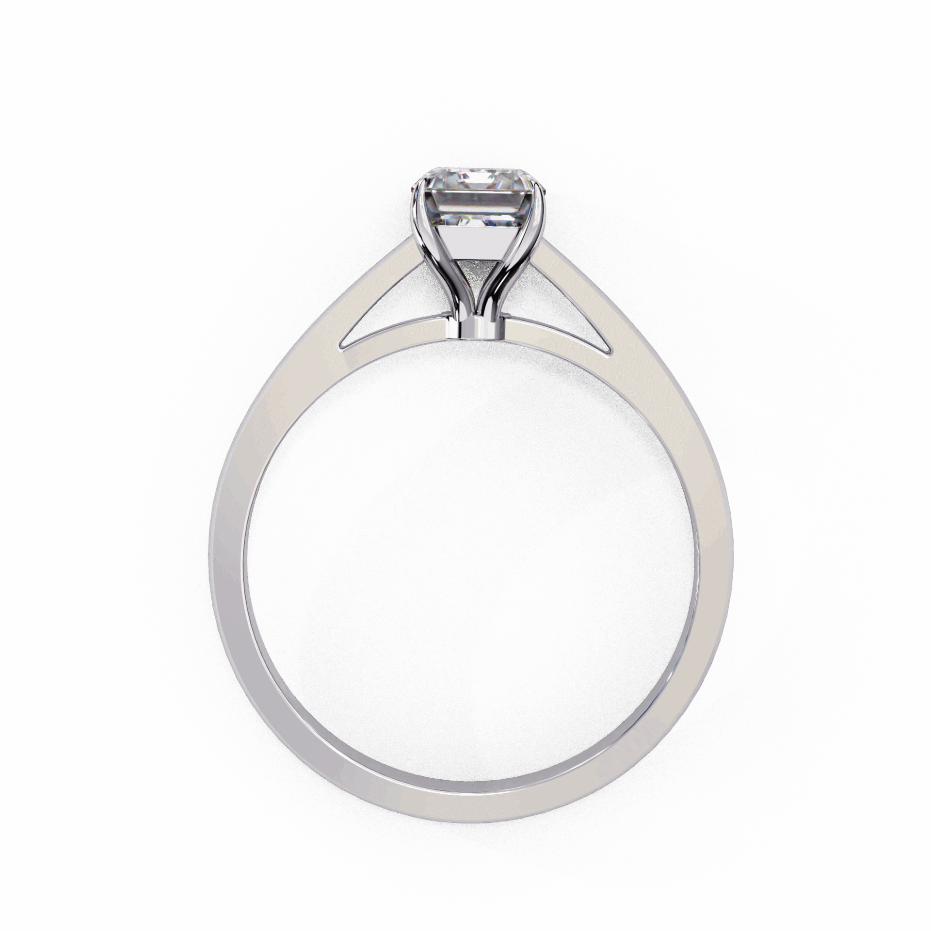 1.25 Carat Radiant Cut Solitaire Ring in Moissanite | House of Estara