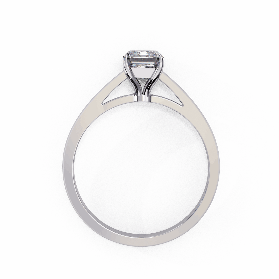1.25 Carat Radiant Cut Solitaire Ring in Moissanite | House of Estara