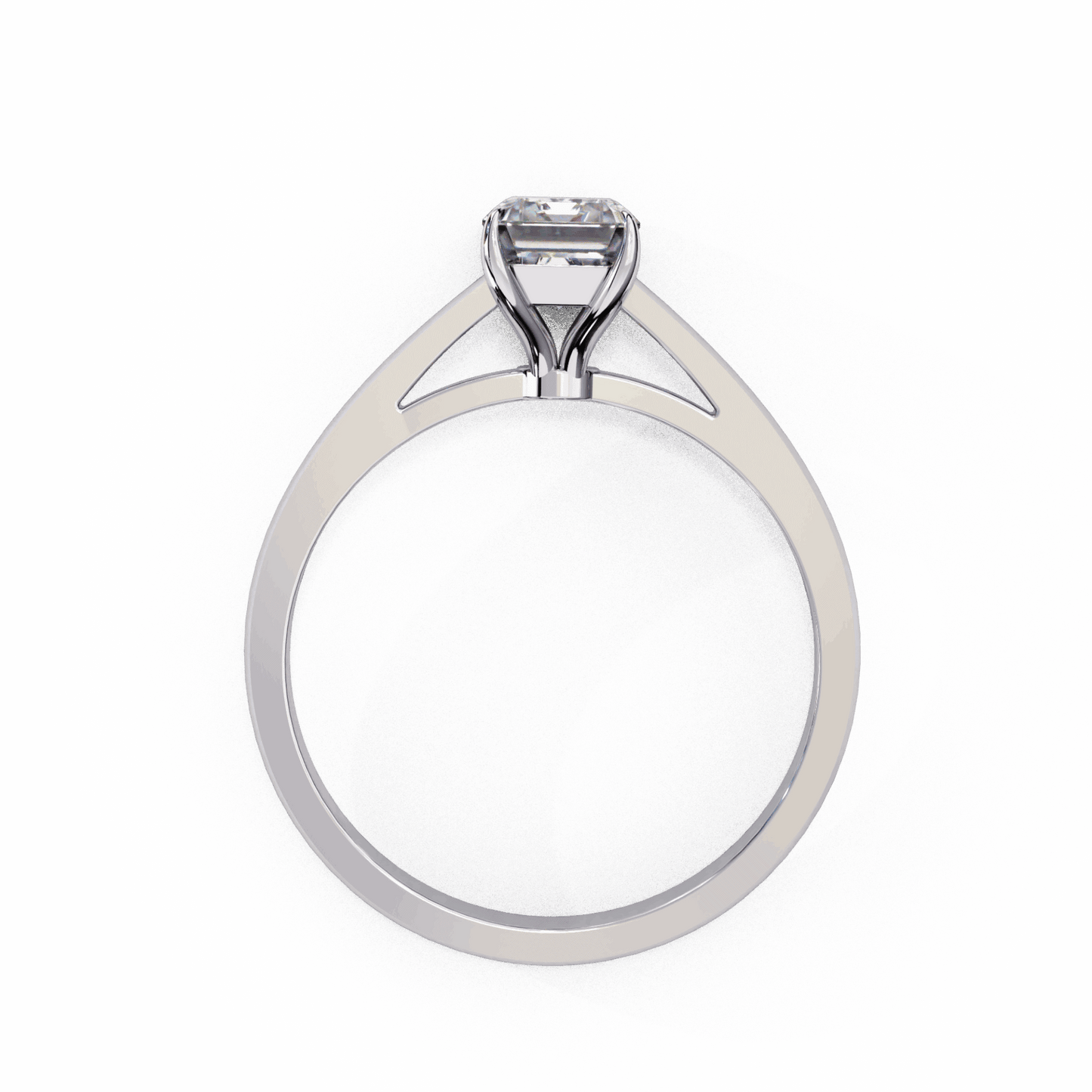 1.25 Carat Radiant Cut Solitaire Ring in Moissanite | House of Estara