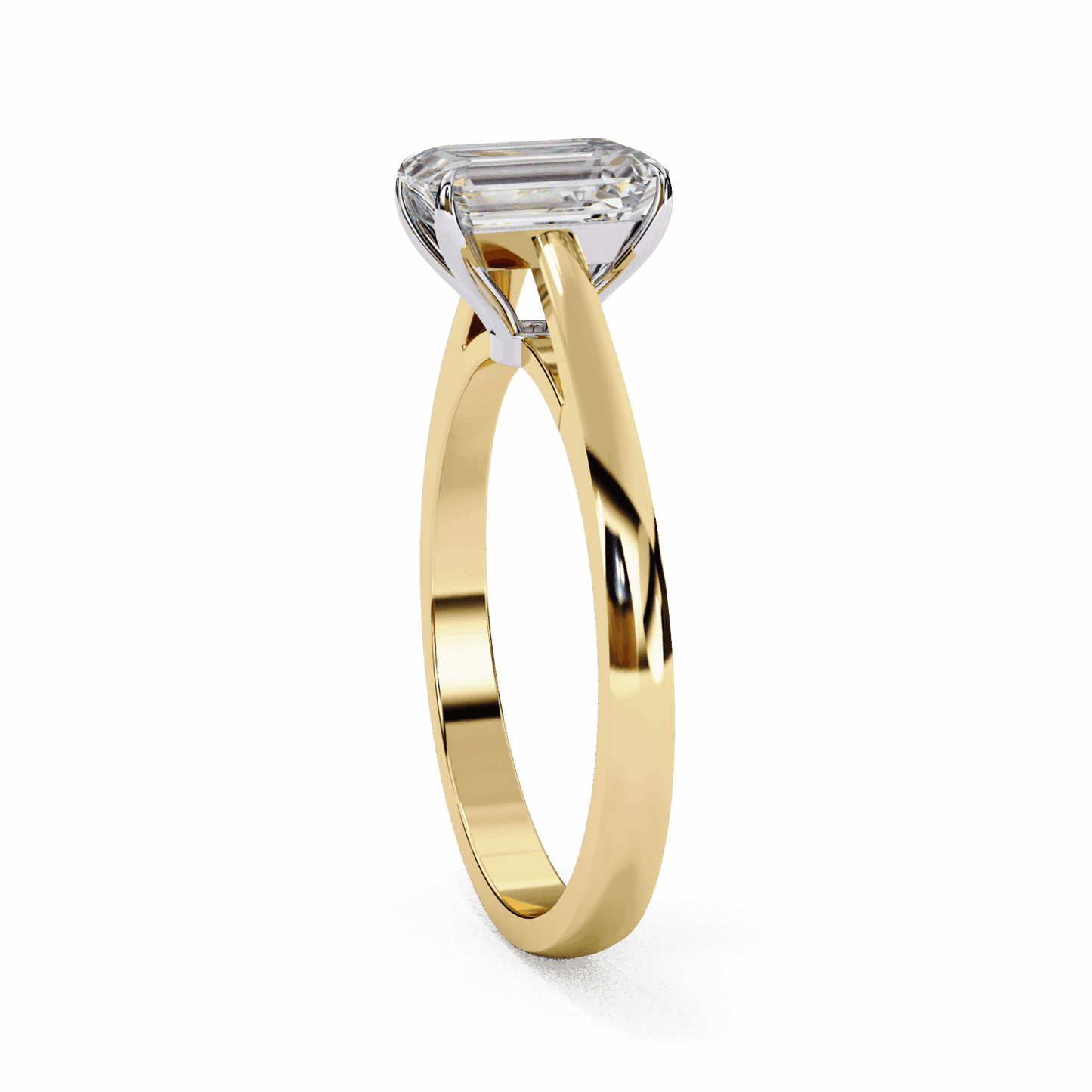 1.25 Carat Radiant Cut Solitaire Ring in Moissanite | House of Estara