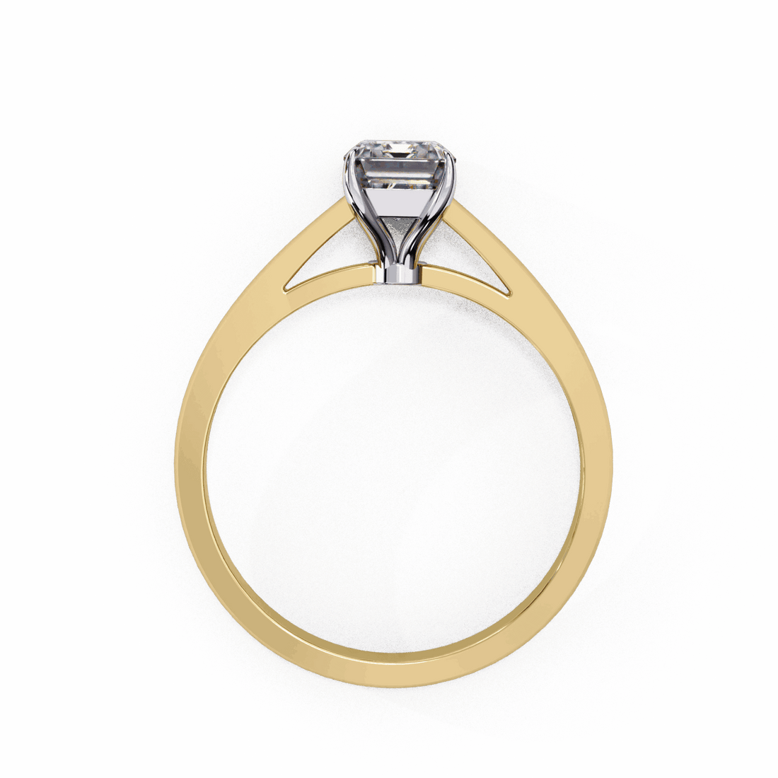 1.25 Carat Radiant Cut Solitaire Ring in Moissanite | House of Estara