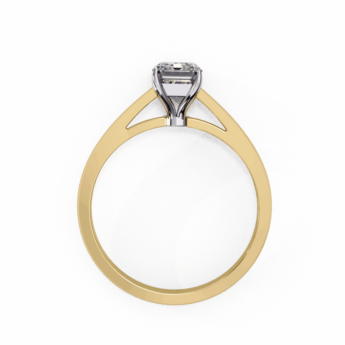 1.25 Carat Radiant Cut Solitaire Ring in Moissanite | House of Estara
