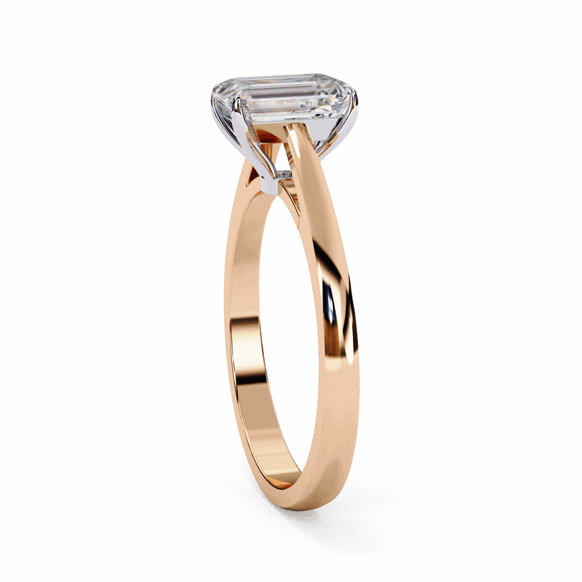 1.25 Carat Radiant Cut Solitaire Ring in Moissanite | House of Estara