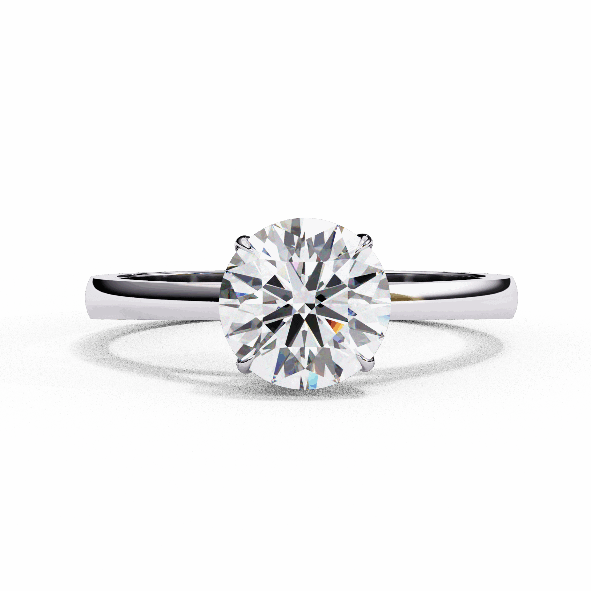 1.25 Carat Round Cut Solitaire Ring in Moissanite | House of Estara