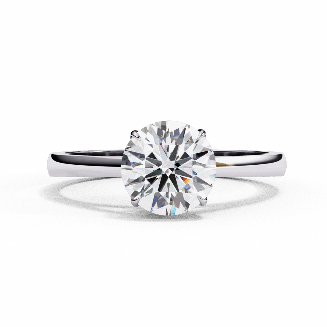 1.25 Carat Round Cut Solitaire Ring in Moissanite | House of Estara