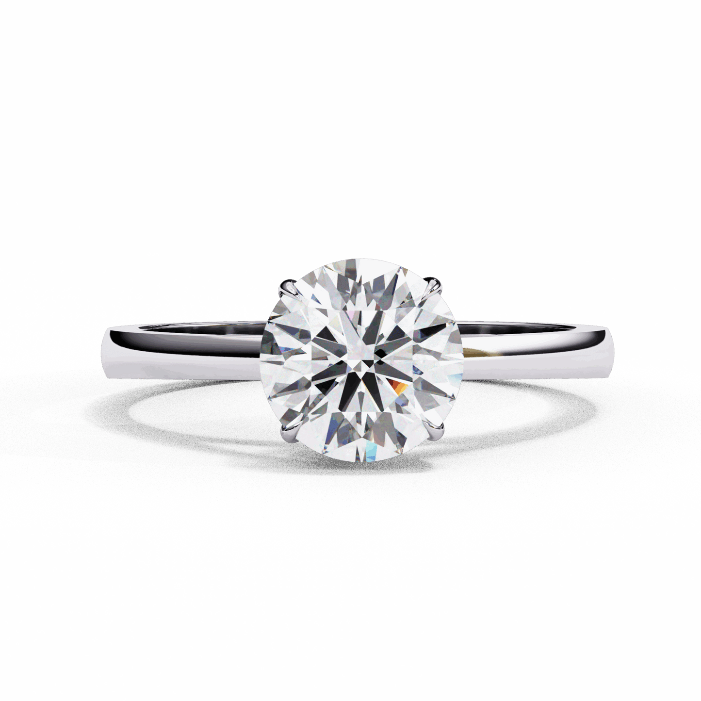1.25 Carat Round Cut Solitaire Ring in Moissanite | House of Estara