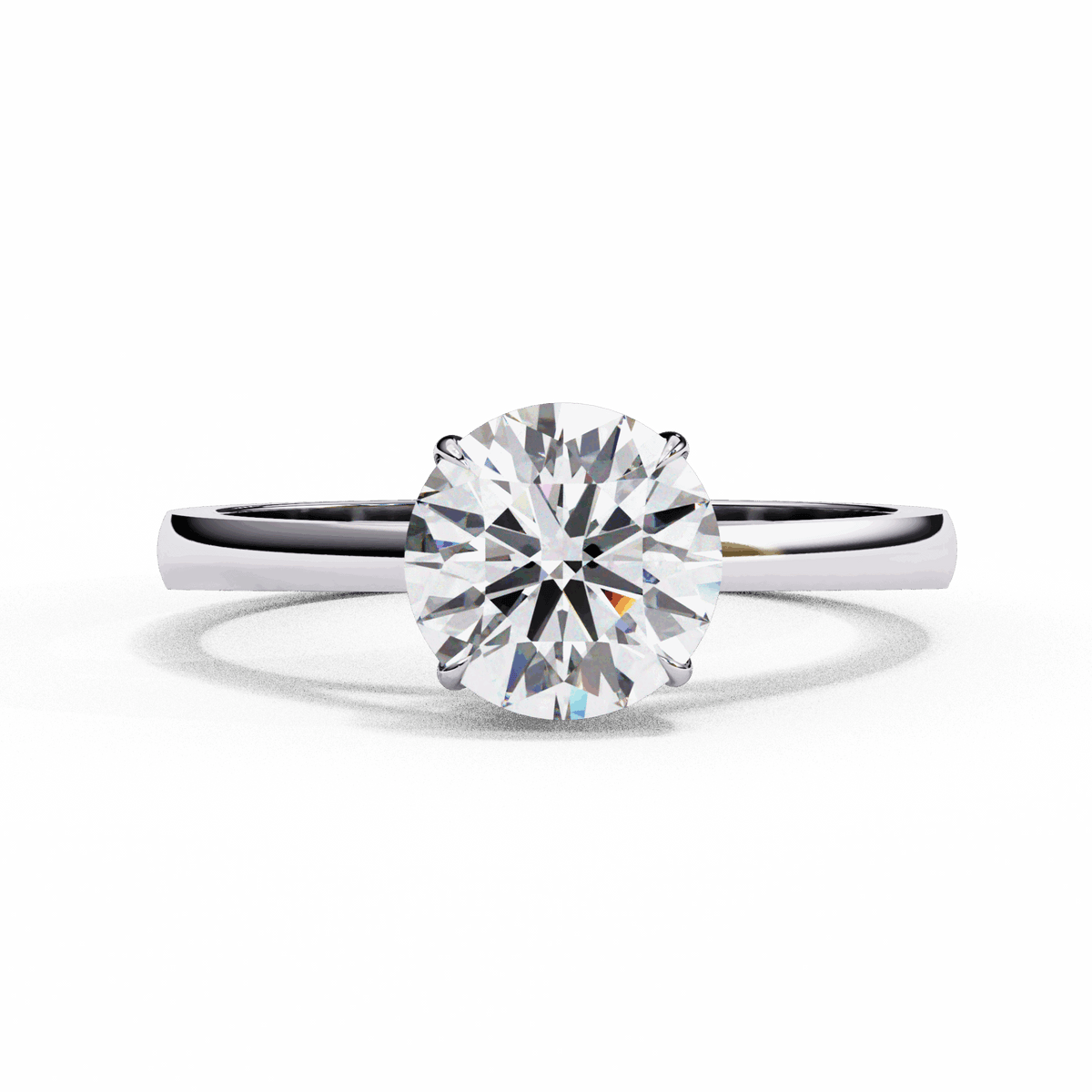 1.25 Carat Round Cut Solitaire Ring in Moissanite | House of Estara