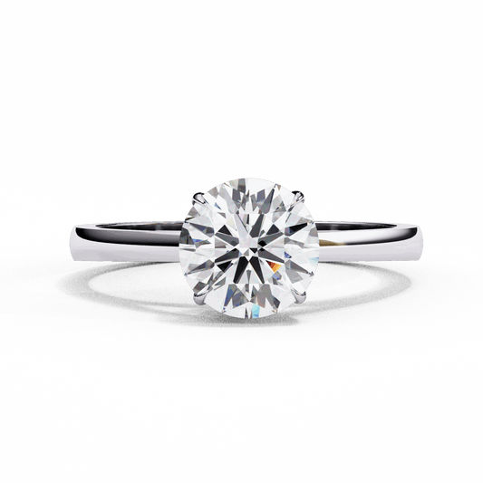1.25 Carat Round Cut Solitaire Ring in Moissanite | House of Estara