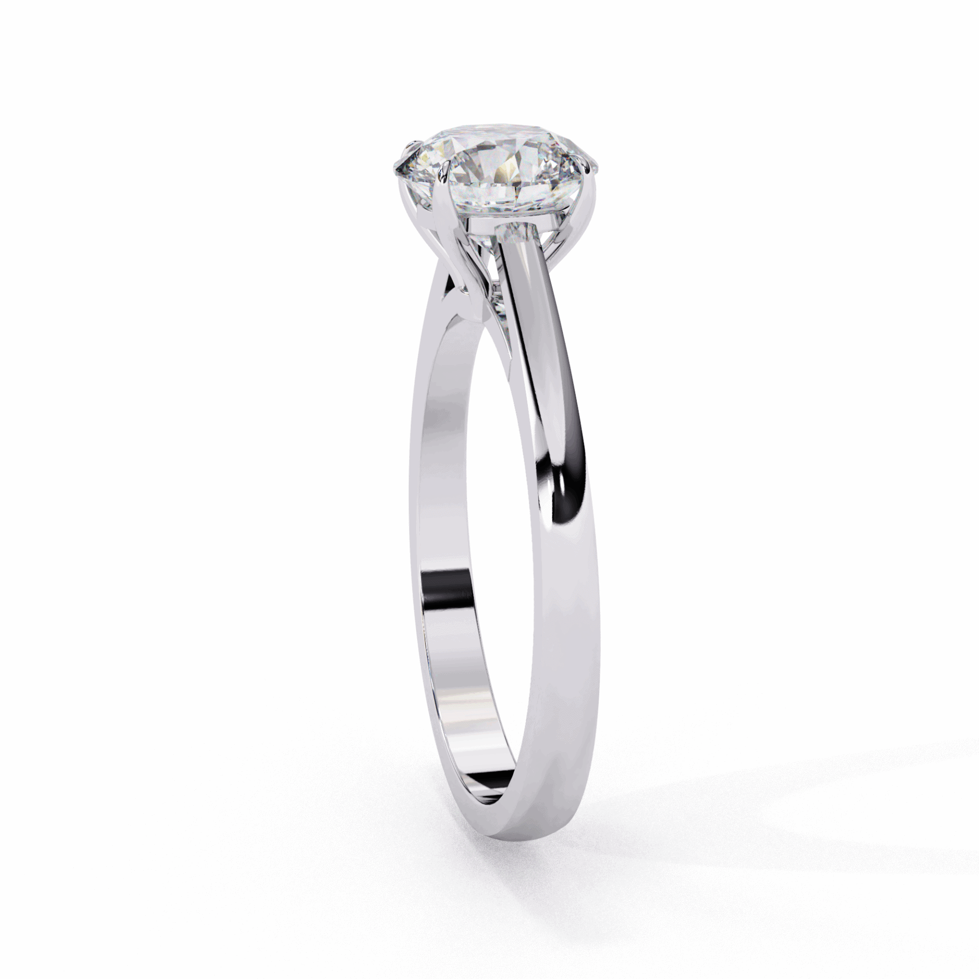 1.25 Carat Round Cut Solitaire Ring in Moissanite | House of Estara