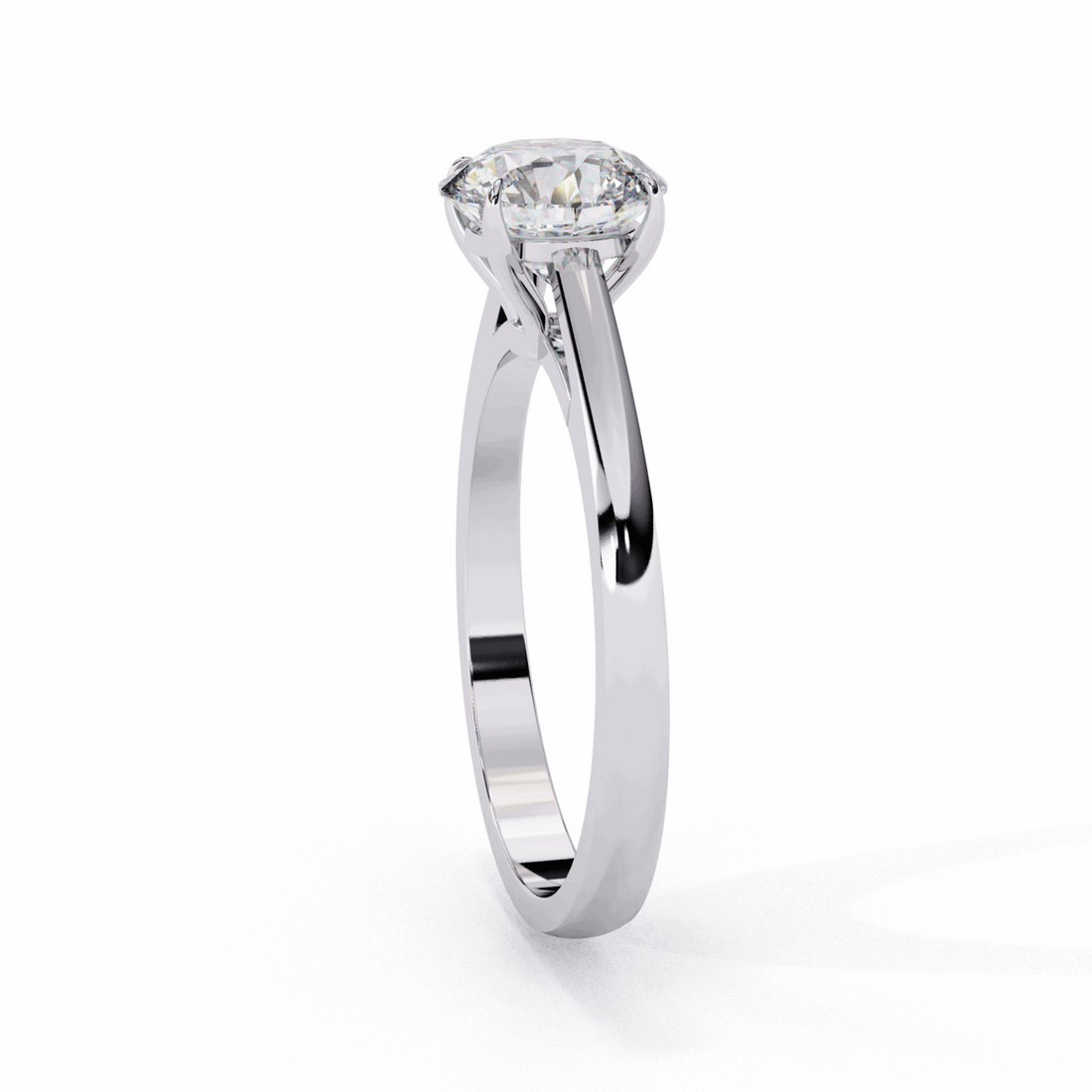 1.25 Carat Round Cut Solitaire Ring in Moissanite | House of Estara