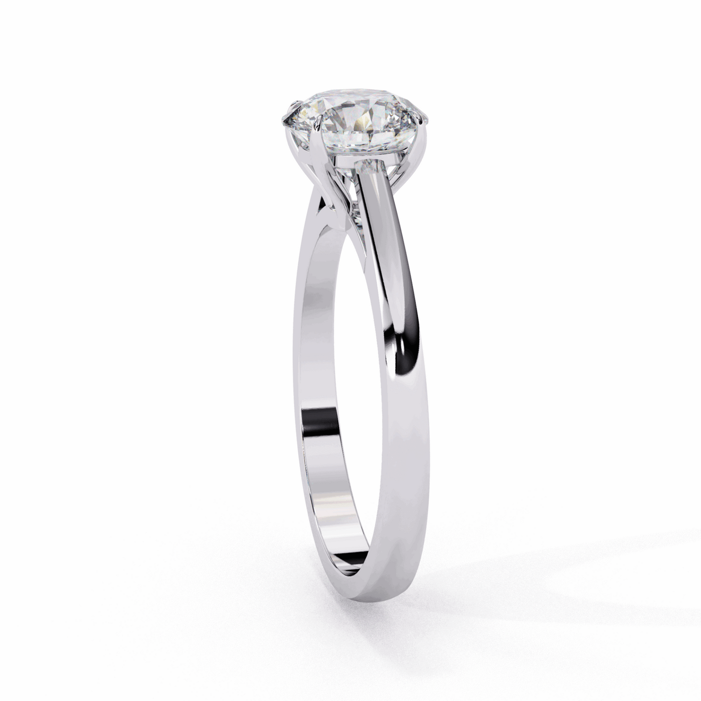 1.25 Carat Round Cut Solitaire Ring in Moissanite | House of Estara
