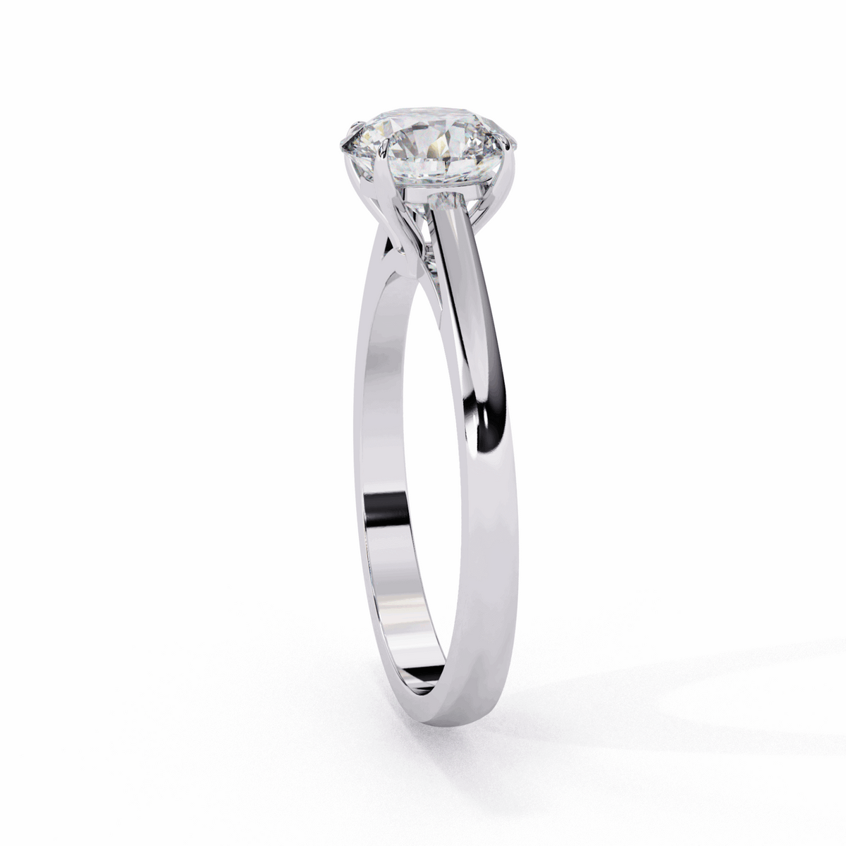 1.25 Carat Round Cut Solitaire Ring in Moissanite | House of Estara