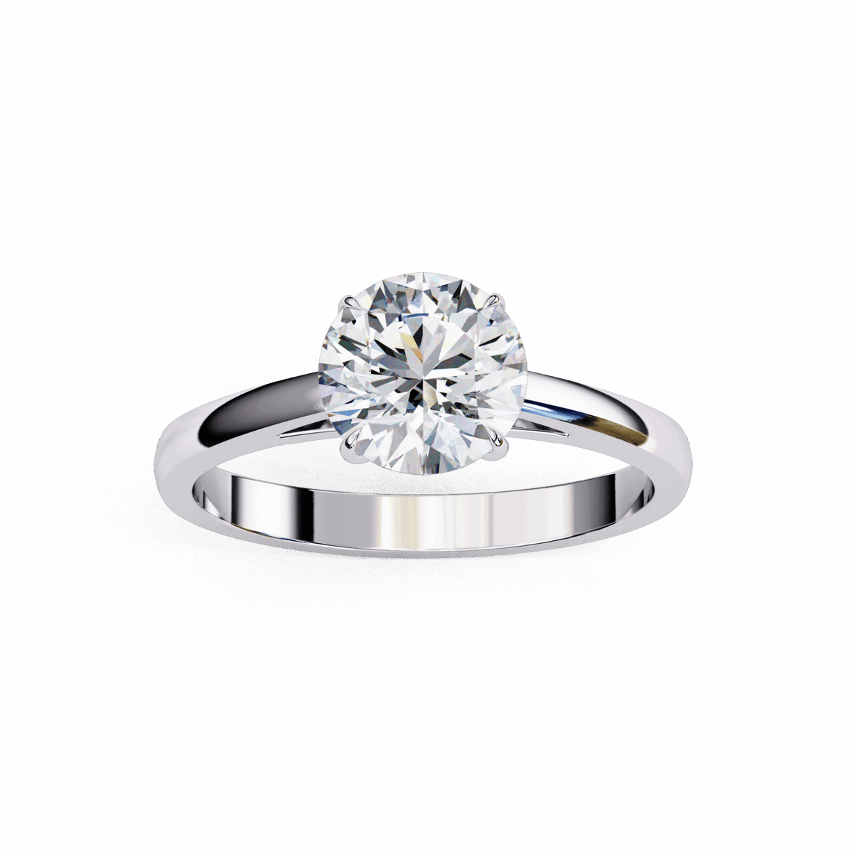 1.25 Carat Round Cut Solitaire Ring in Moissanite | House of Estara