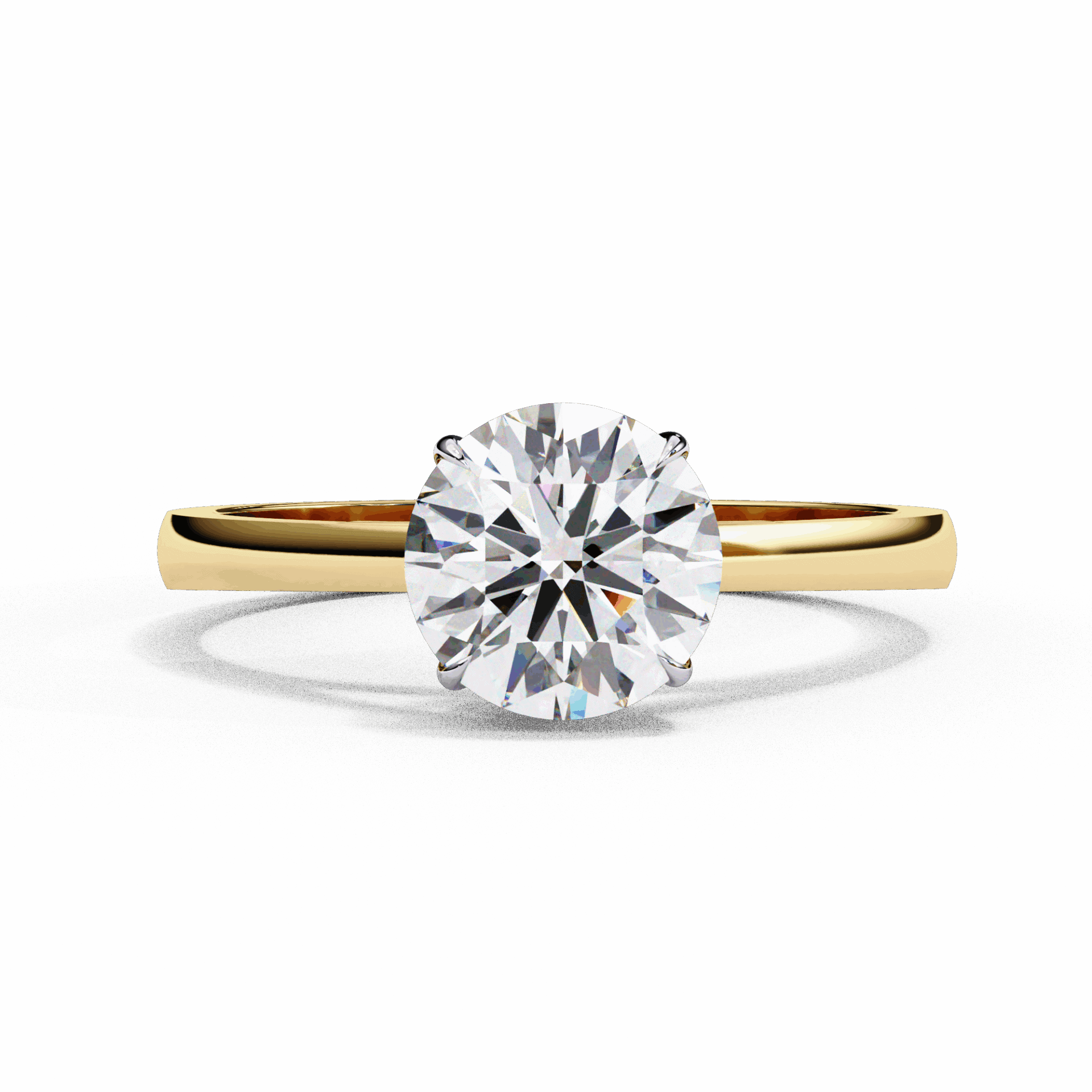 1.25 Carat Round Cut Solitaire Ring in Moissanite | House of Estara