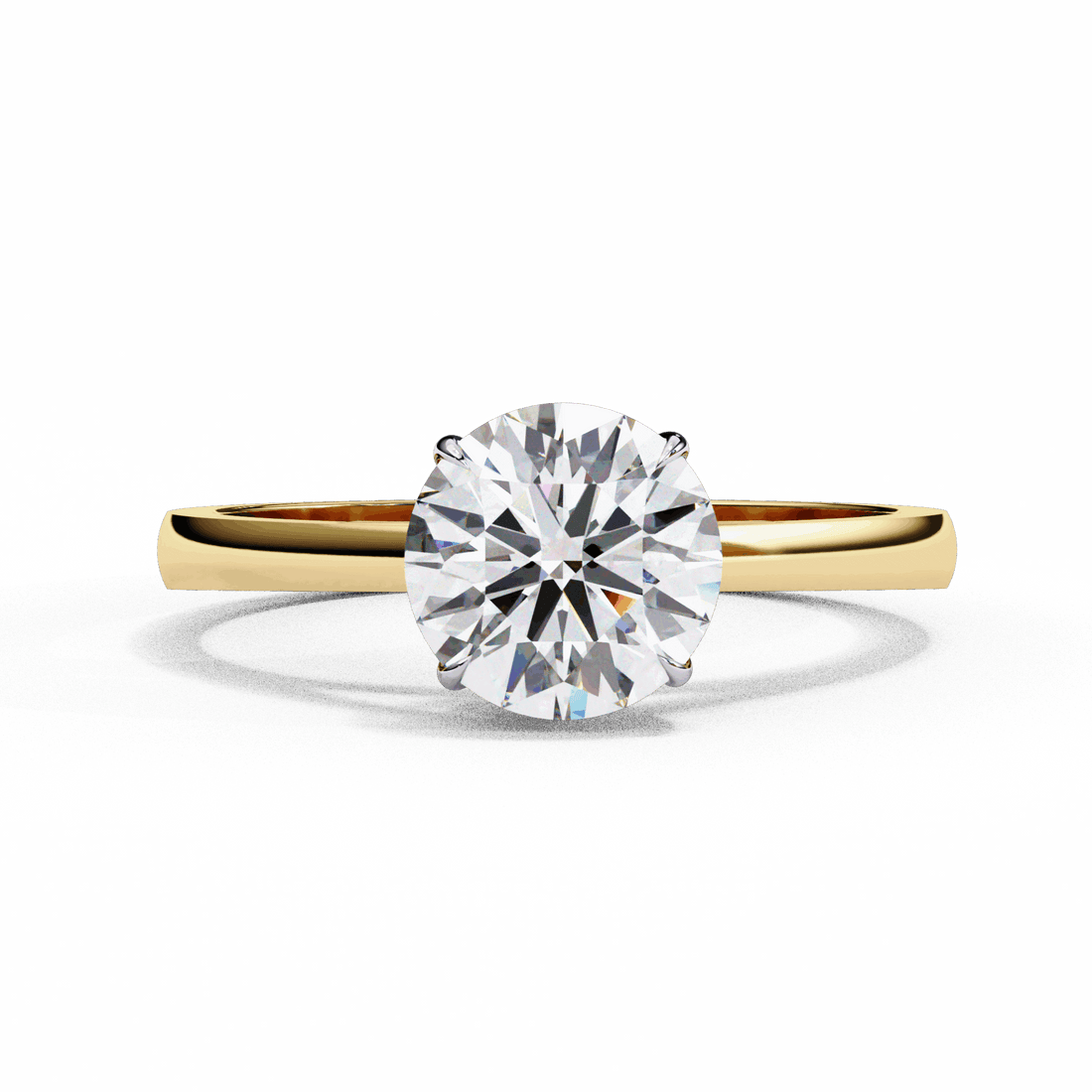 1.25 Carat Round Cut Solitaire Ring in Moissanite | House of Estara