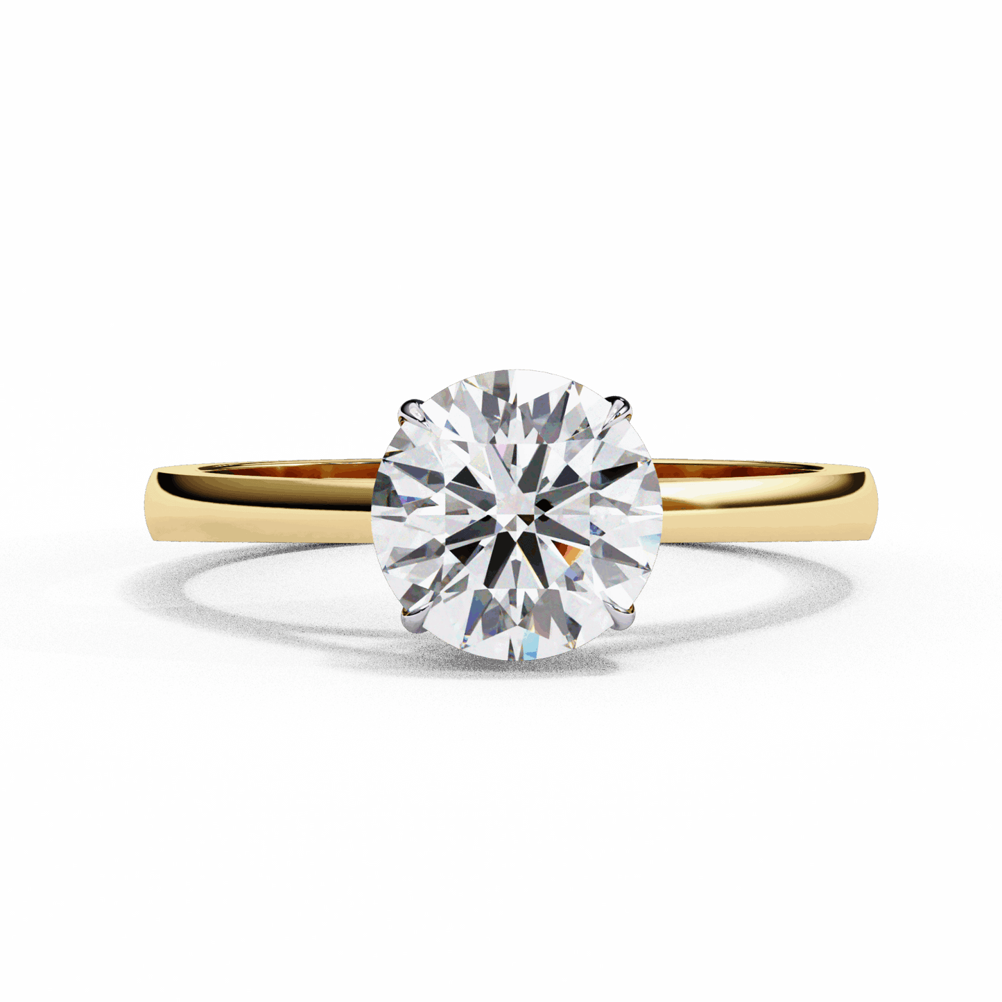 1.25 Carat Round Cut Solitaire Ring in Moissanite | House of Estara