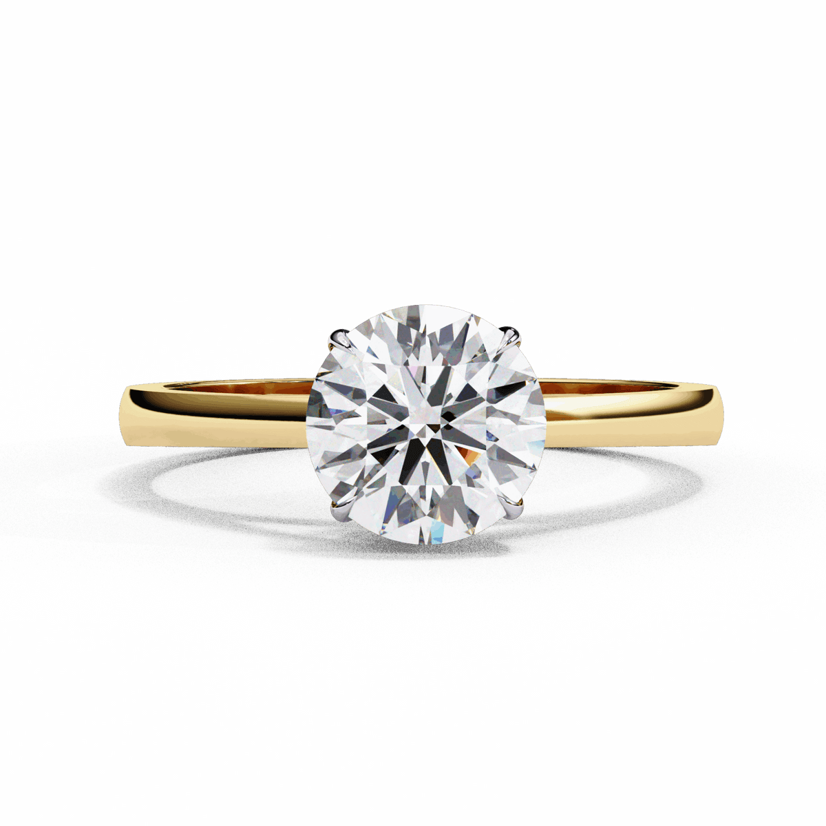 1.25 Carat Round Cut Solitaire Ring in Moissanite | House of Estara