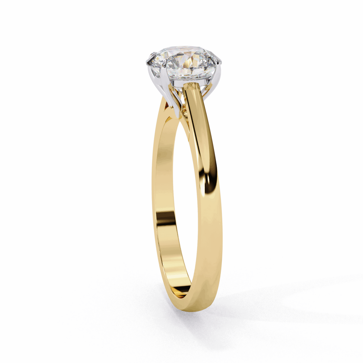 1.25 Carat Round Cut Solitaire Ring in Moissanite | House of Estara