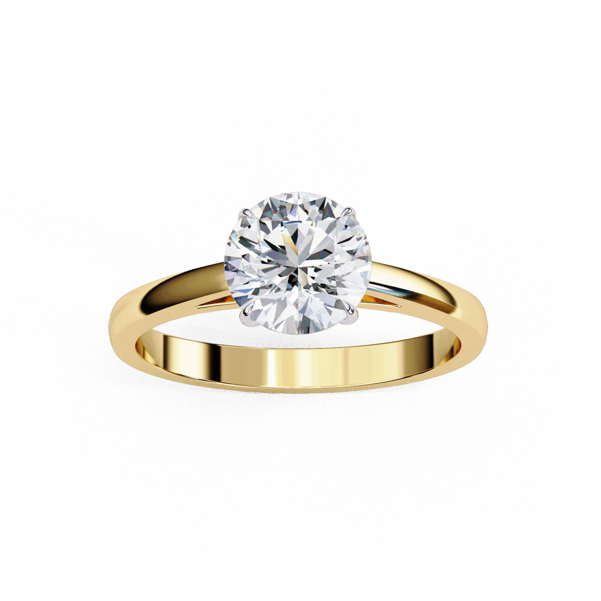 1.25 Carat Round Cut Solitaire Ring in Moissanite | House of Estara