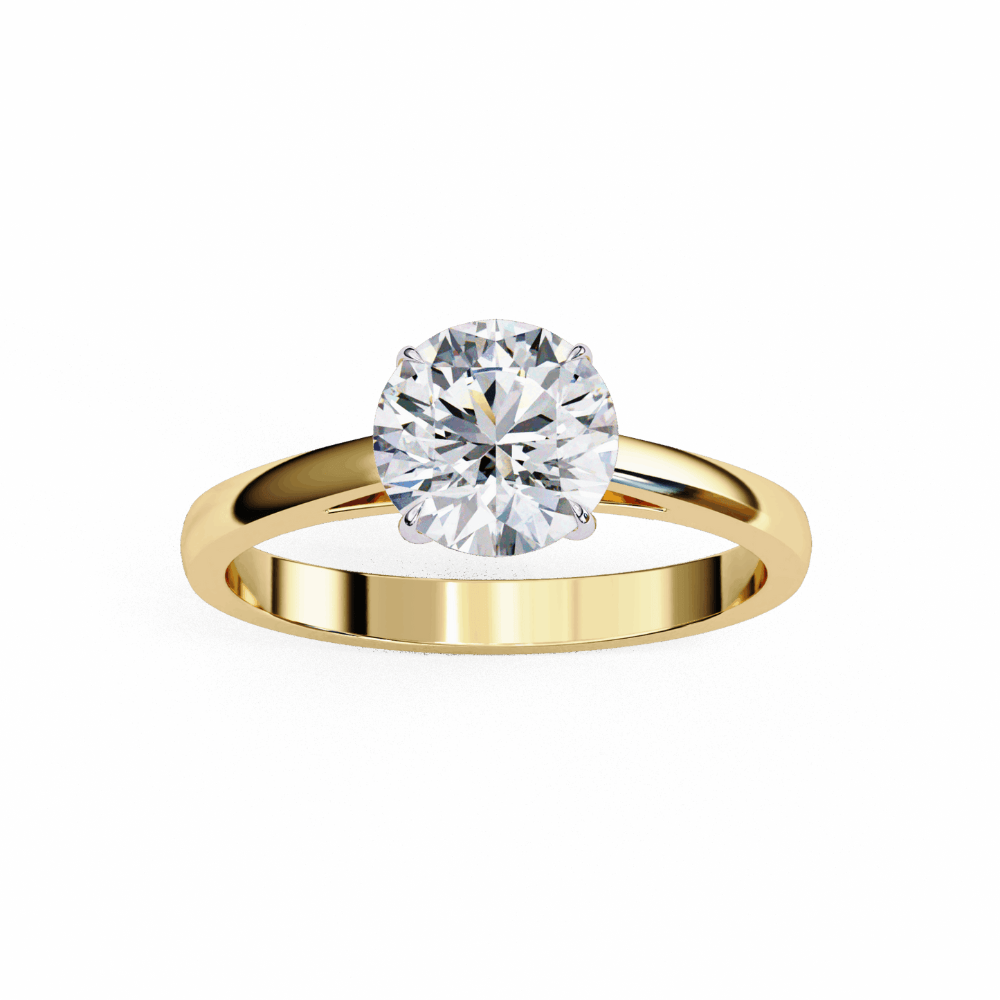 1.25 Carat Round Cut Solitaire Ring in Moissanite | House of Estara