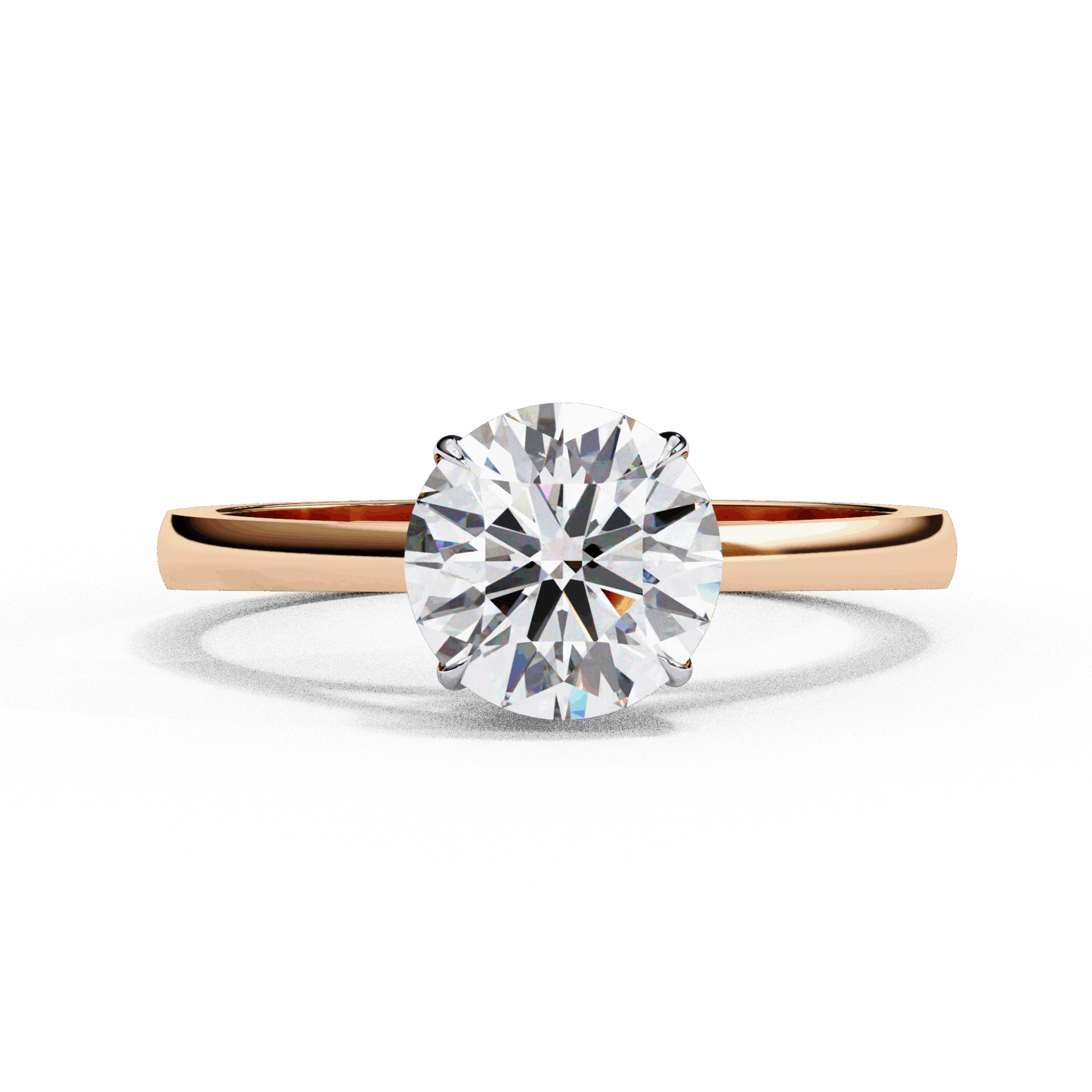 1.25 Carat Round Cut Solitaire Ring in Moissanite | House of Estara