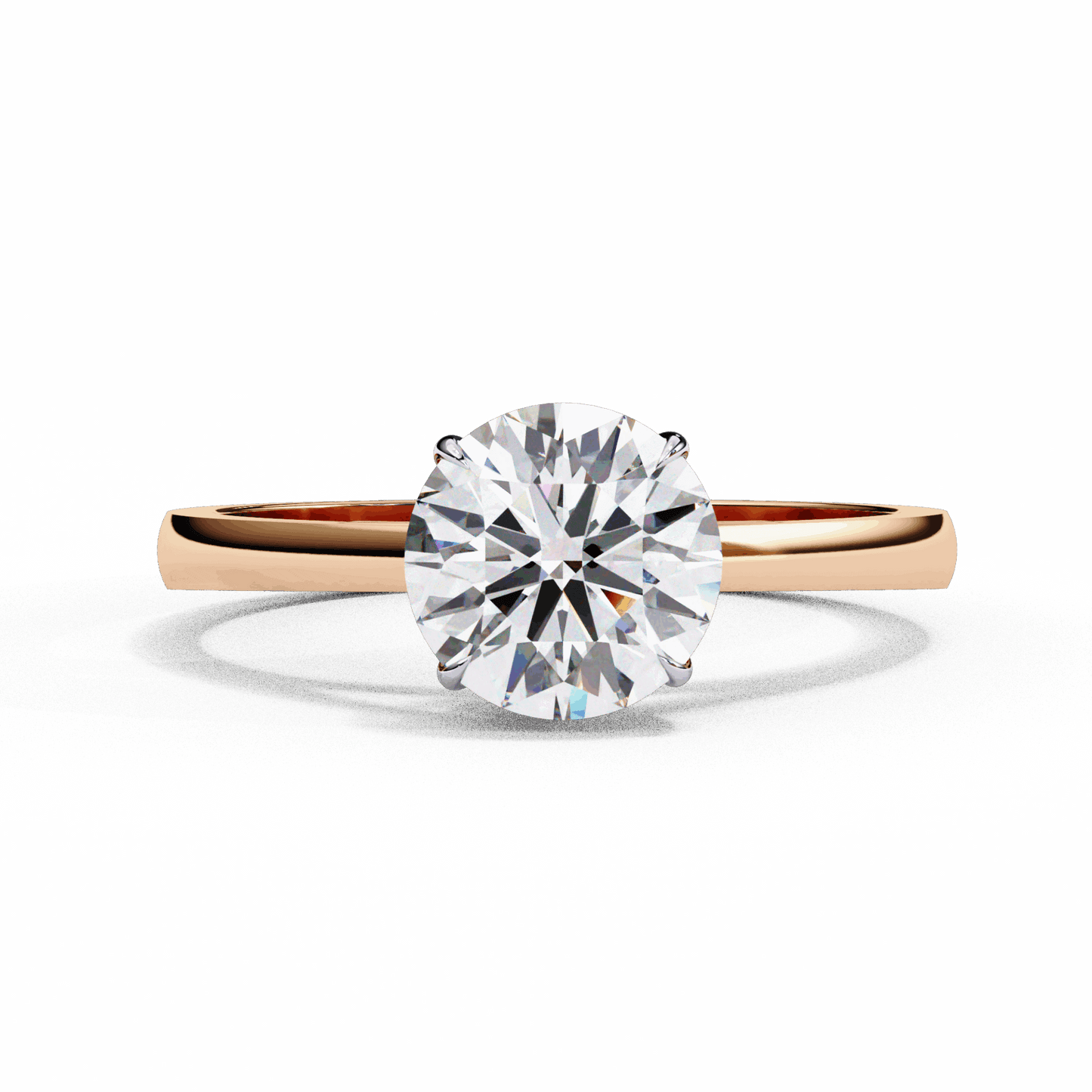1.25 Carat Round Cut Solitaire Ring in Moissanite | House of Estara