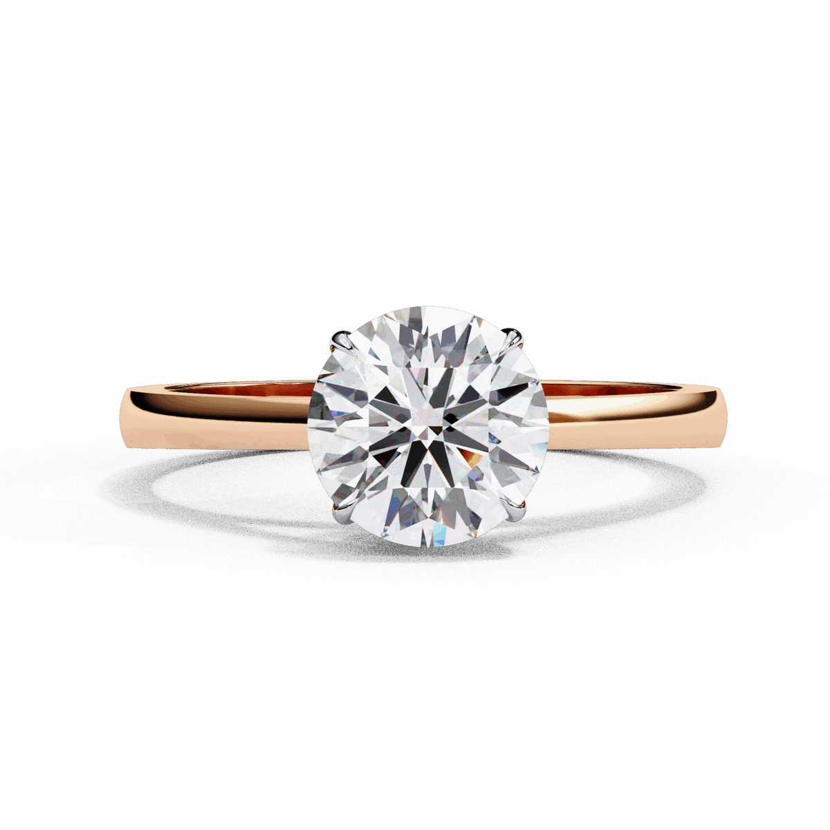 1.25 Carat Round Cut Solitaire Ring in Moissanite | House of Estara