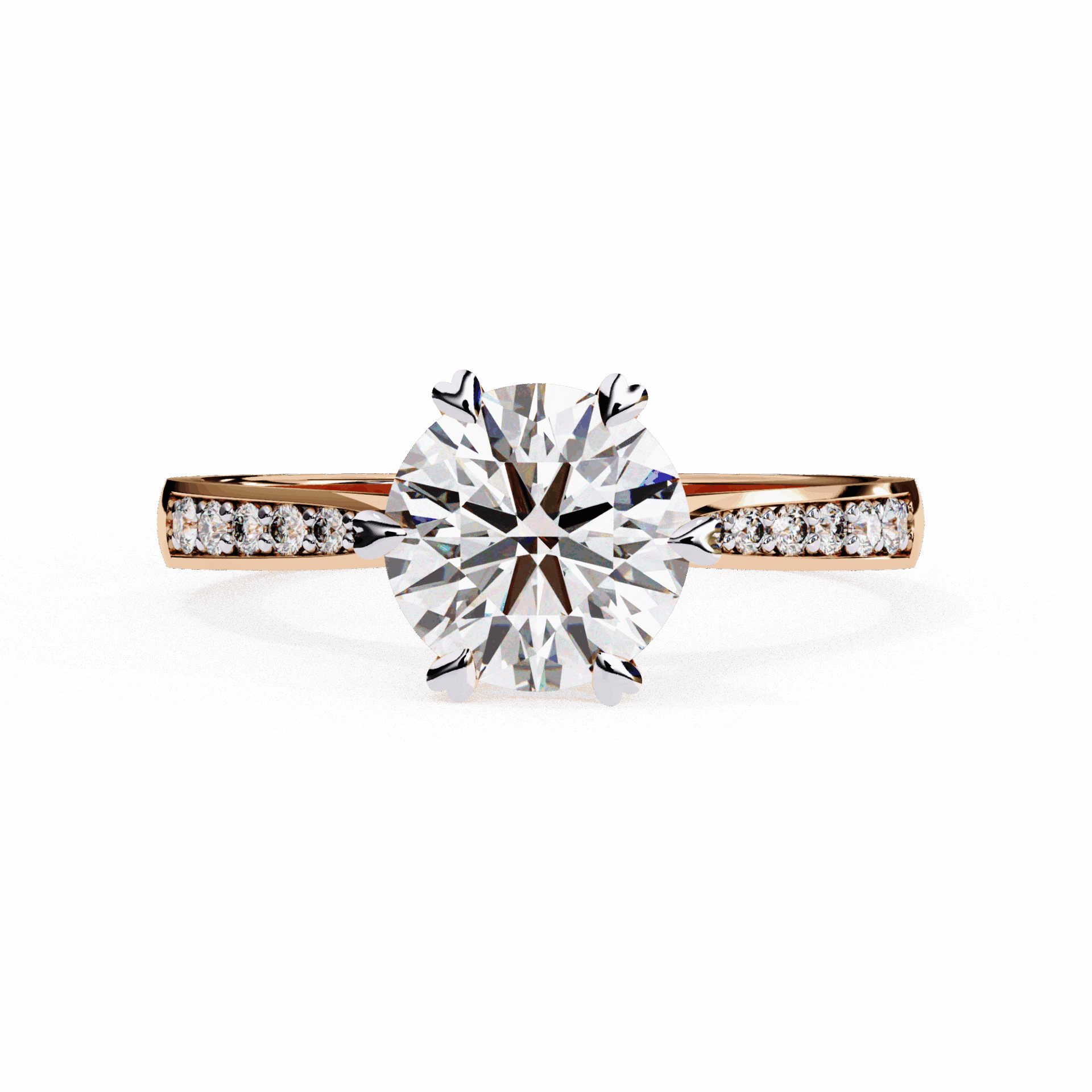 1.5 Carat Round Channel Setting Solitaire Ring in Moissanite | House of Estara