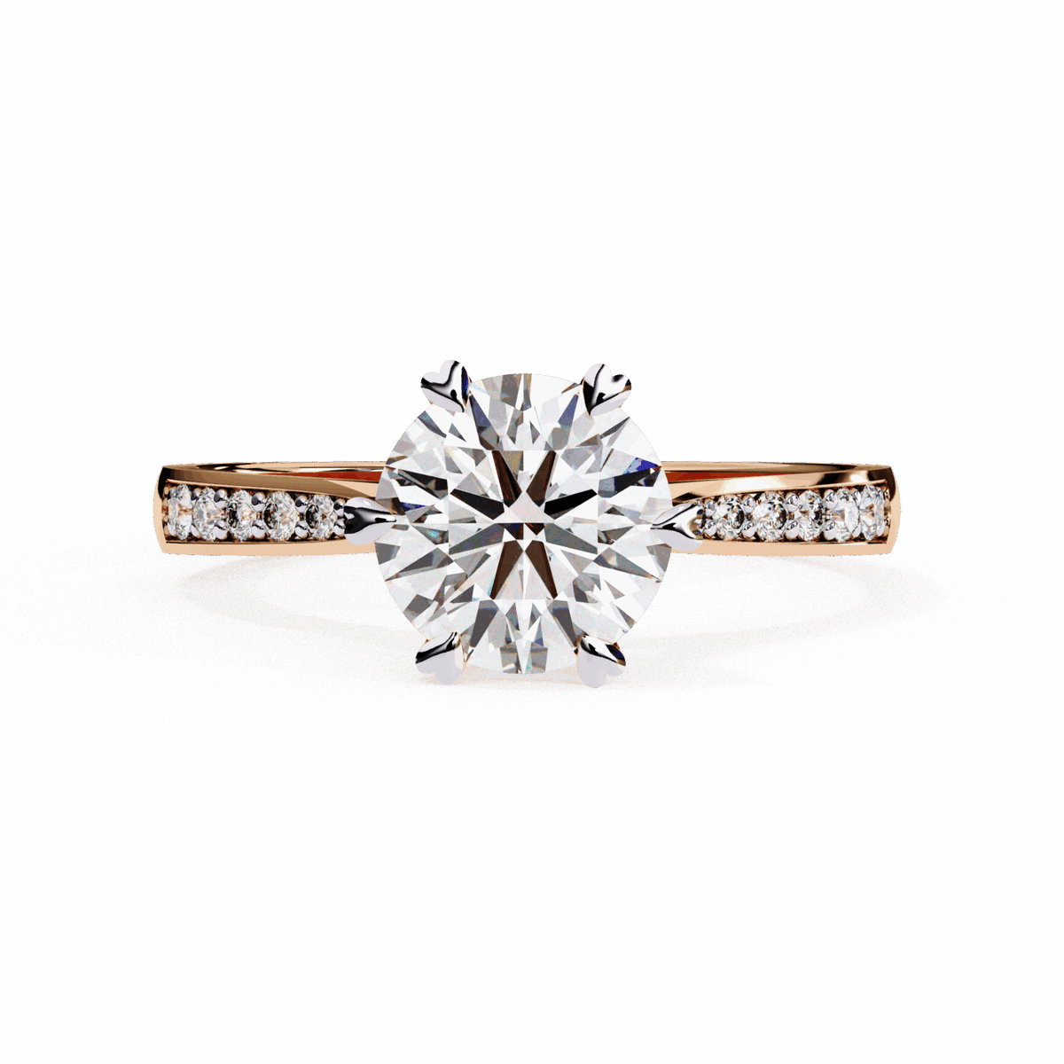 1.5 Carat Round Channel Setting Solitaire Ring in Moissanite | House of Estara