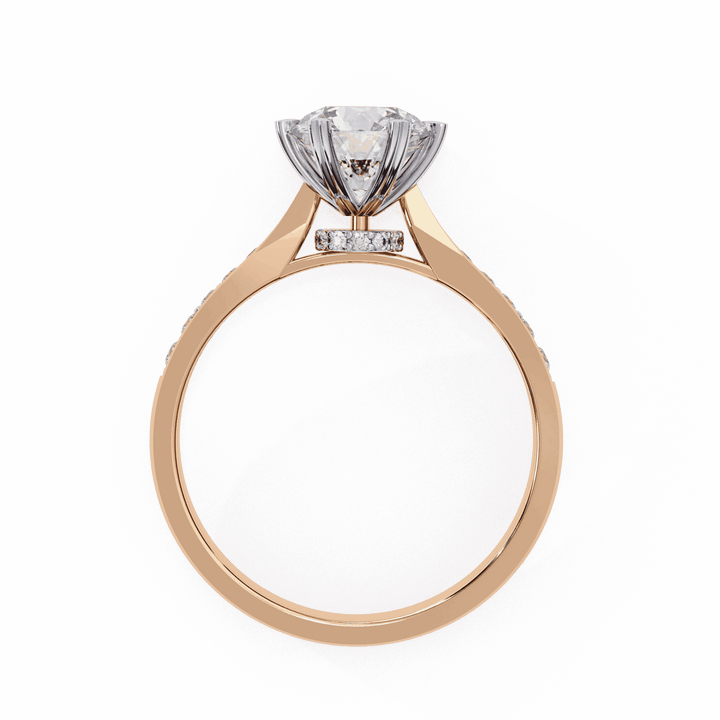 1.5 Carat Round Channel Setting Solitaire Ring in Moissanite | House of Estara