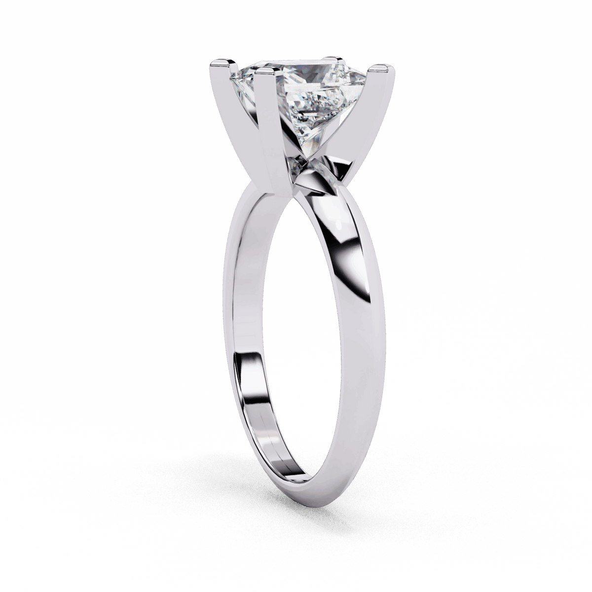 1.75 Carat Princess Classic Solitaire Forever Band in Moissanite | House of Estara